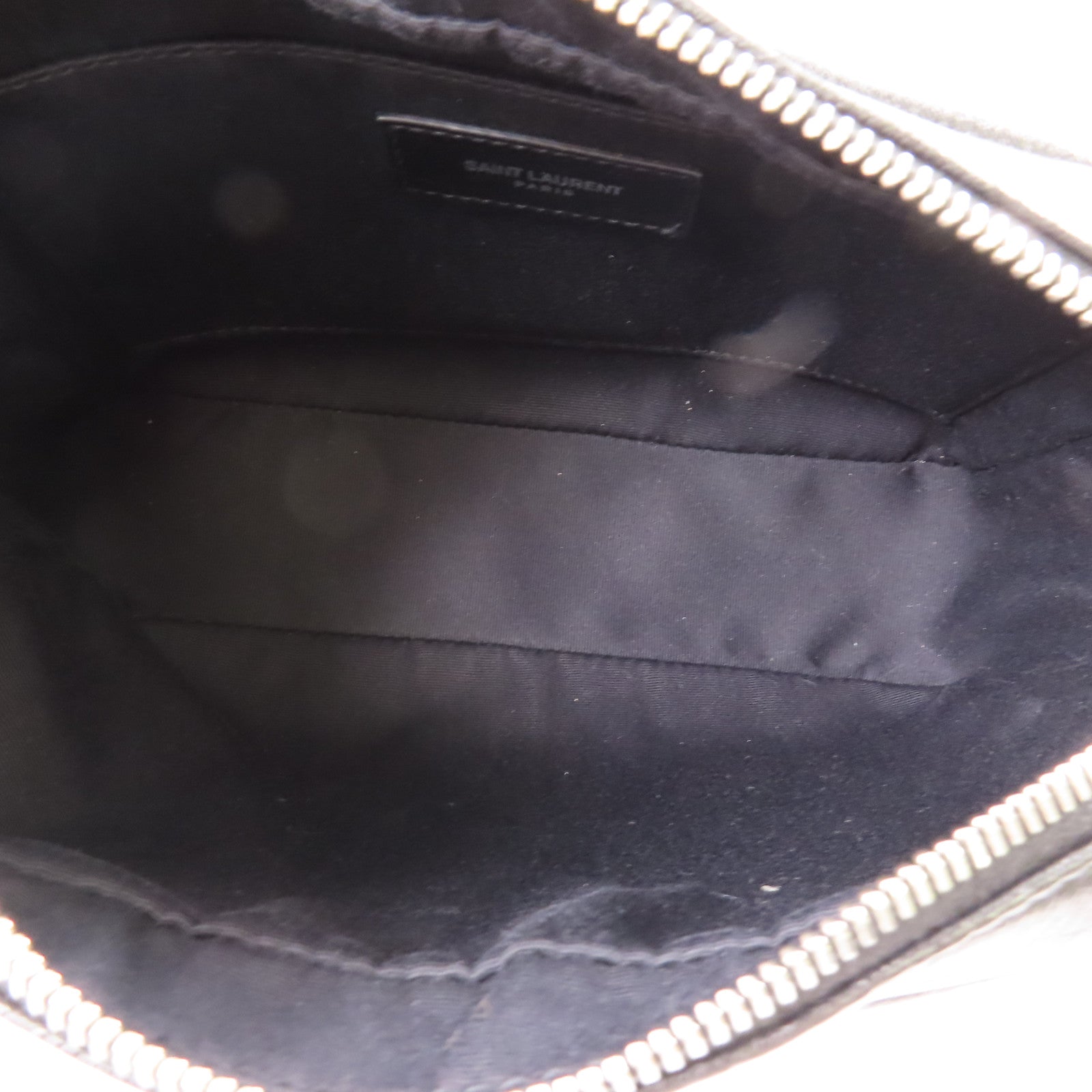 SAINT LAURENT 牛皮皮革Shoulder Bag銀扣肩背袋