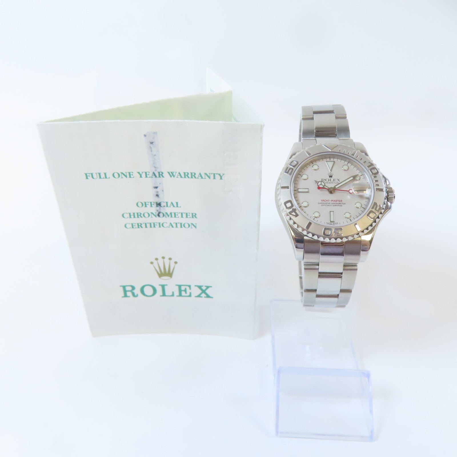 ROLEX Yacht Master不鏽鋼手錶自動機芯銀色