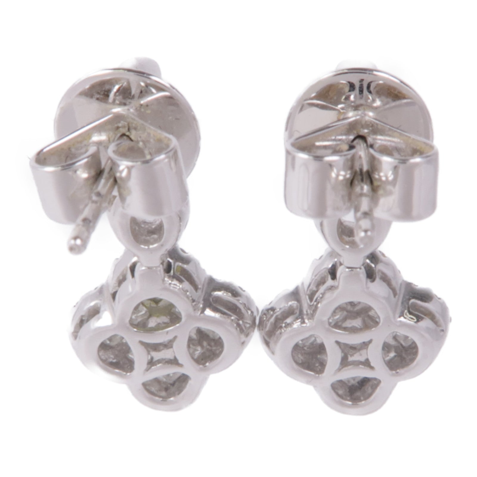 JEWELRY Diamond Earrings 18K White Gold