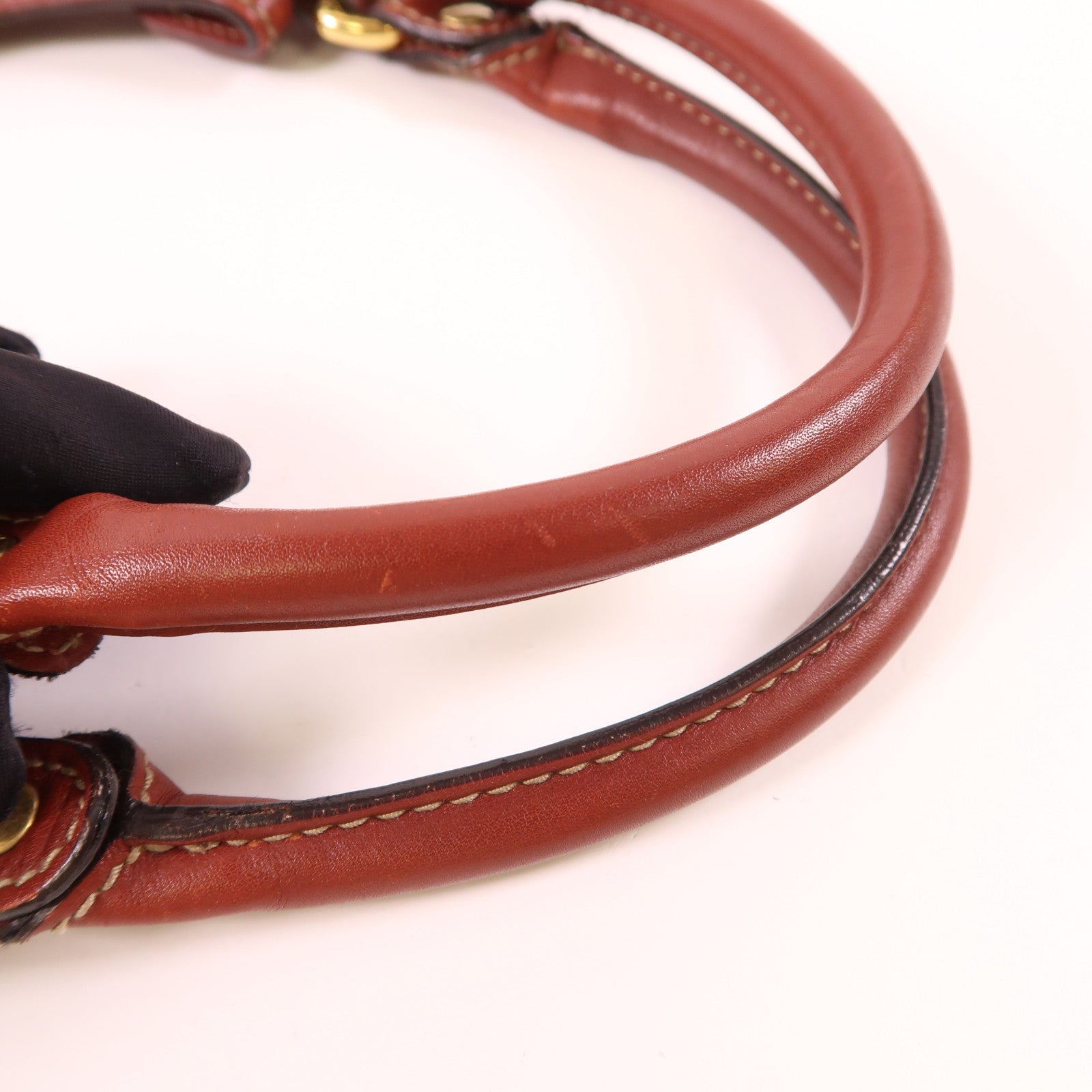 GUCCI 牛皮皮革Handbag金扣手挽袋