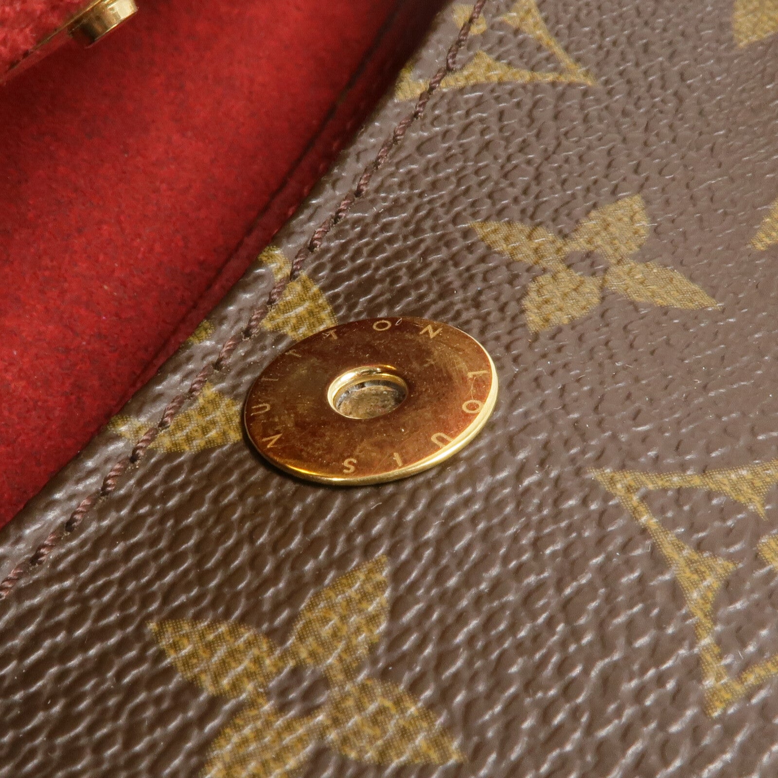 LOUIS VUITTON Monogram Sonatine金扣手挽袋