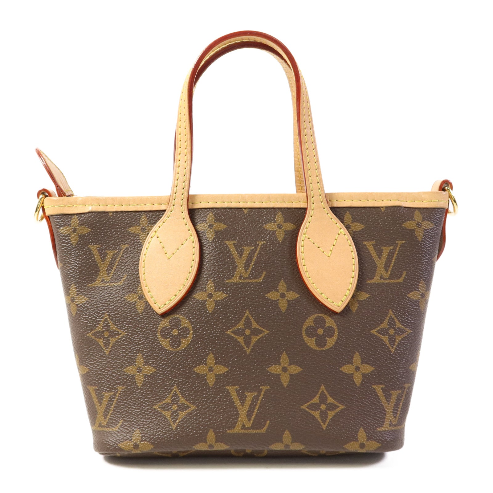 LOUIS VUITTON 【激減優惠】Monogram Neverfull BB金扣手挽肩背兩用袋