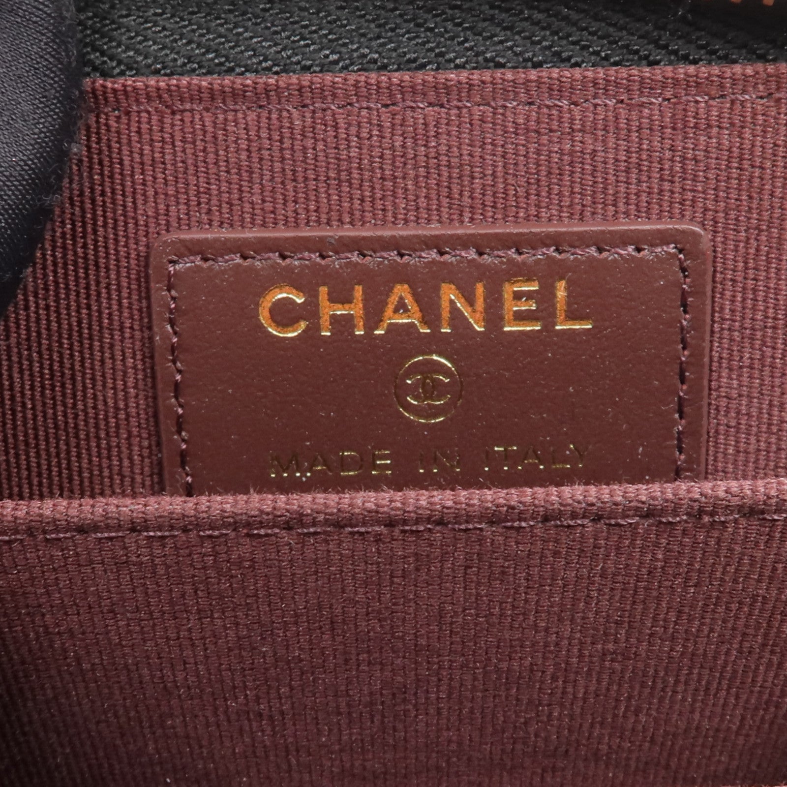 CHANEL 牛皮皮革Card Case/Coin Case金扣拉鏈卡片套/零錢包