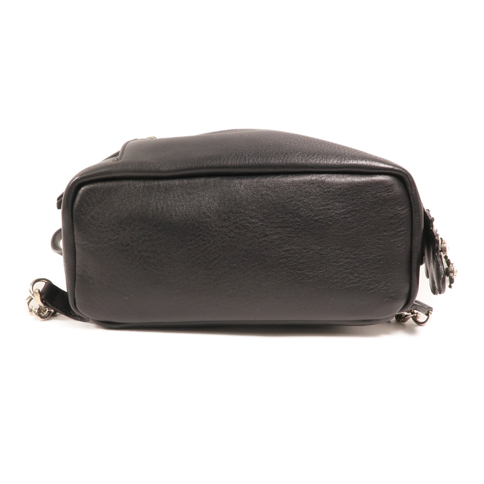 FENDI 牛皮皮革Roma Backpack銀扣背包