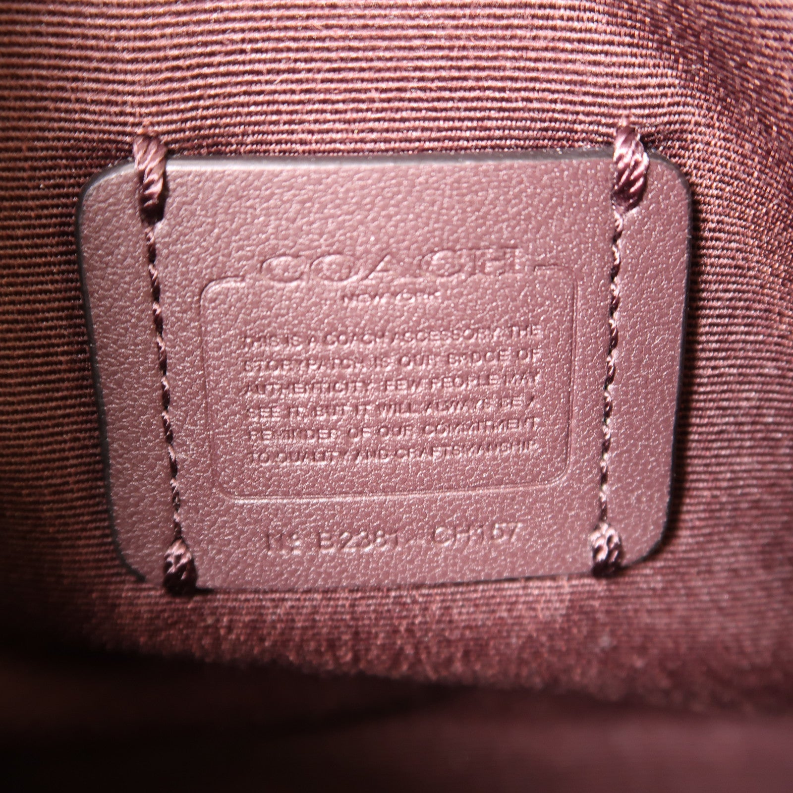 COACH 牛皮皮革Mini Rowan Crossbody金扣手挽肩背兩用袋