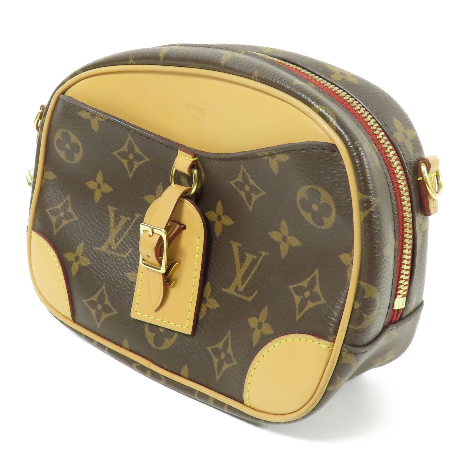 LOUIS VUITTON Monogram Deauville Mini金扣肩背袋