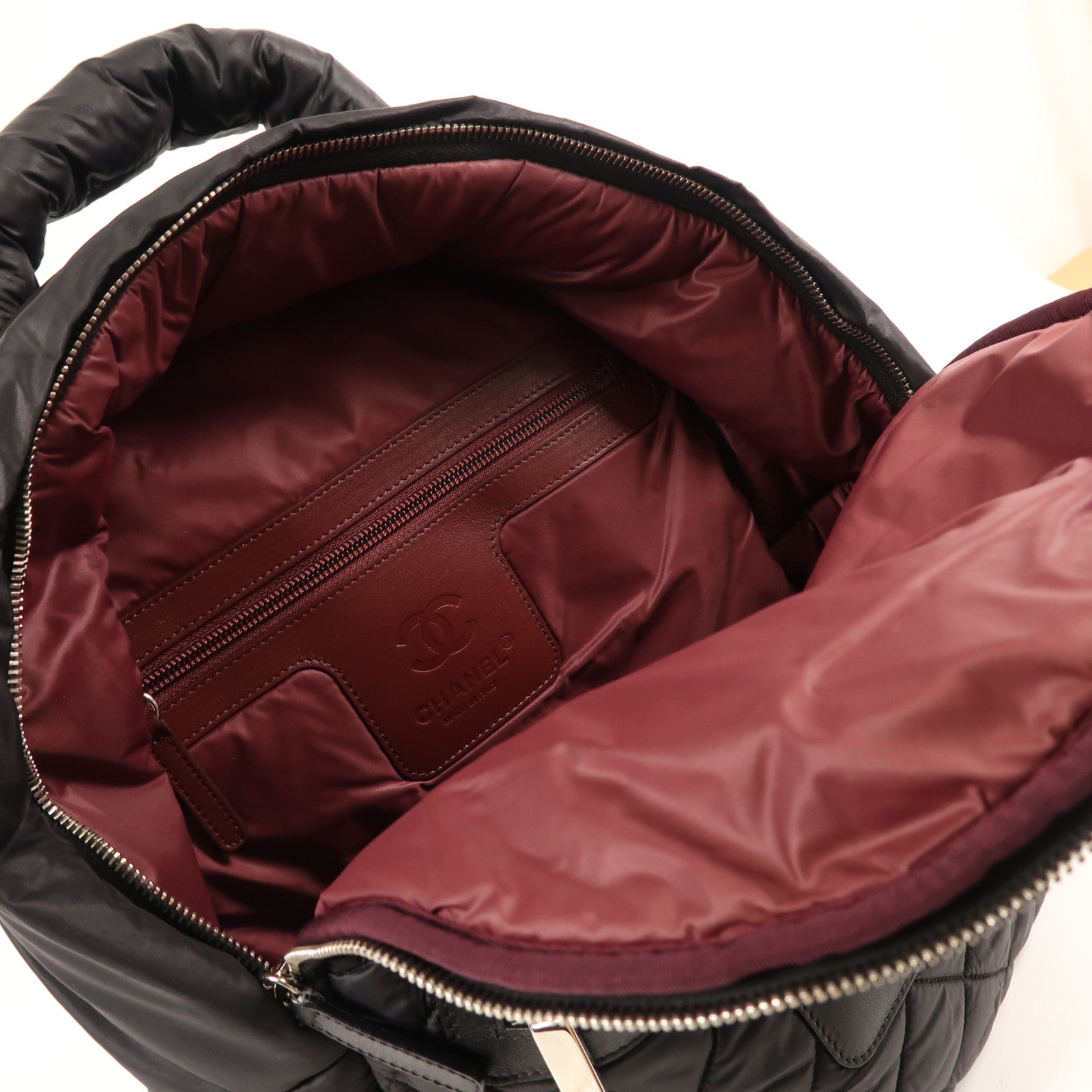 CHANEL CC SHW Coco Cocoon Rucksack Backpack Nylon Black