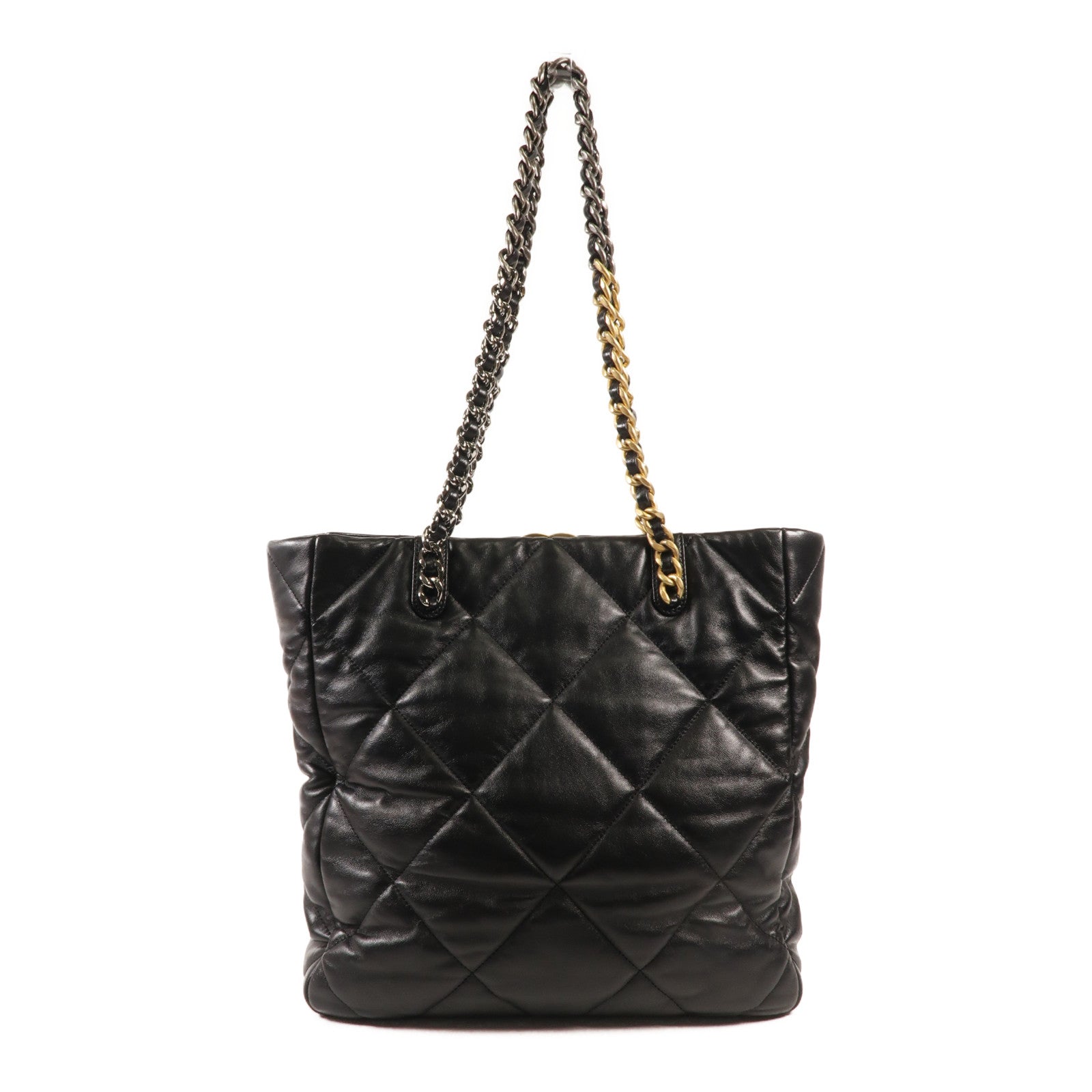 CHANEL 羊皮皮革Chanel 19 Tote金扣手挽袋