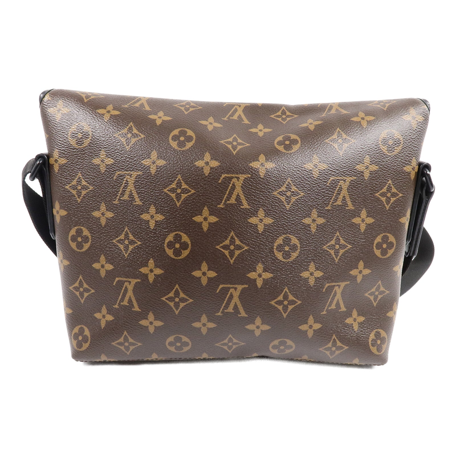 LOUIS VUITTON Monogram Macassar Magnetic Messenger Bag肩背袋棕色