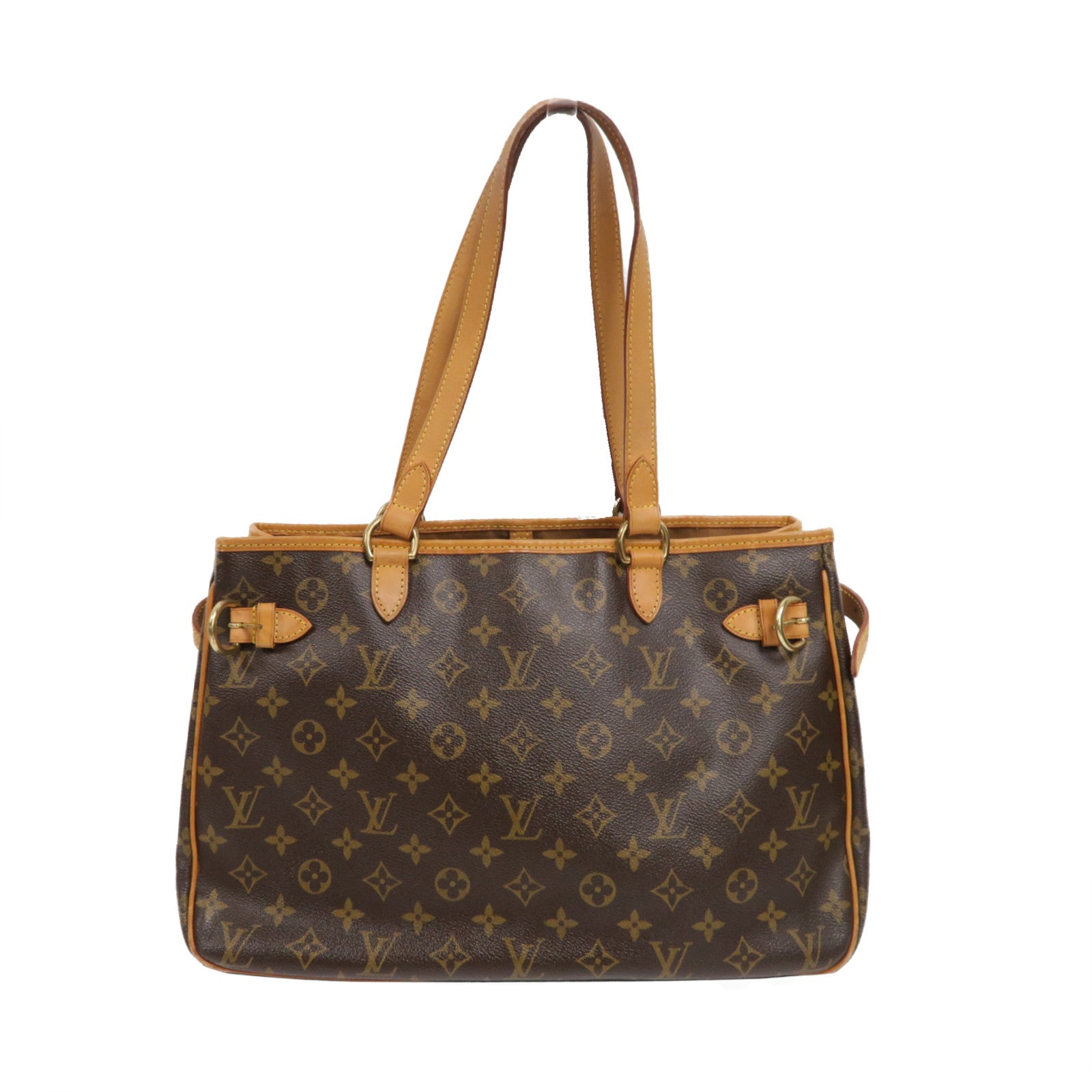 LOUIS VUITTON Monogram Batignolles Horizontal金扣肩背袋啡色