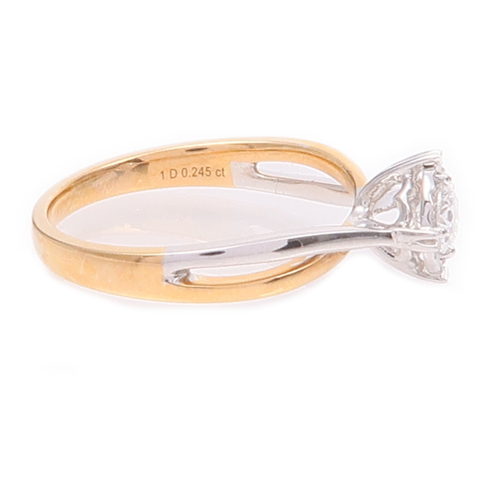 JEWELRY 【激減優惠】18K白金/玫瑰金Diamond Ring鑽石戒指US#5.75