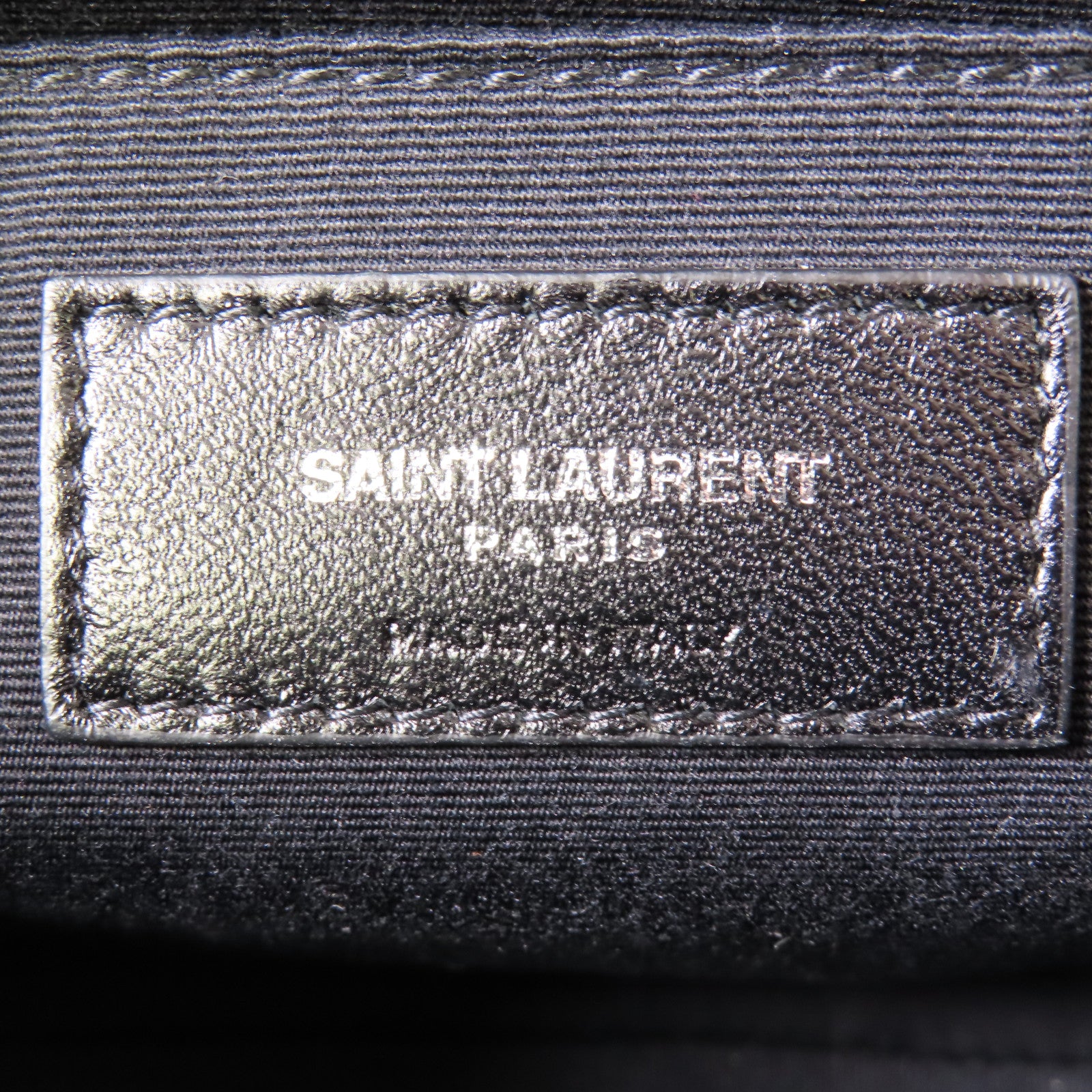 SAINT LAURENT 牛皮皮革Shoulder Bag銀扣肩背袋