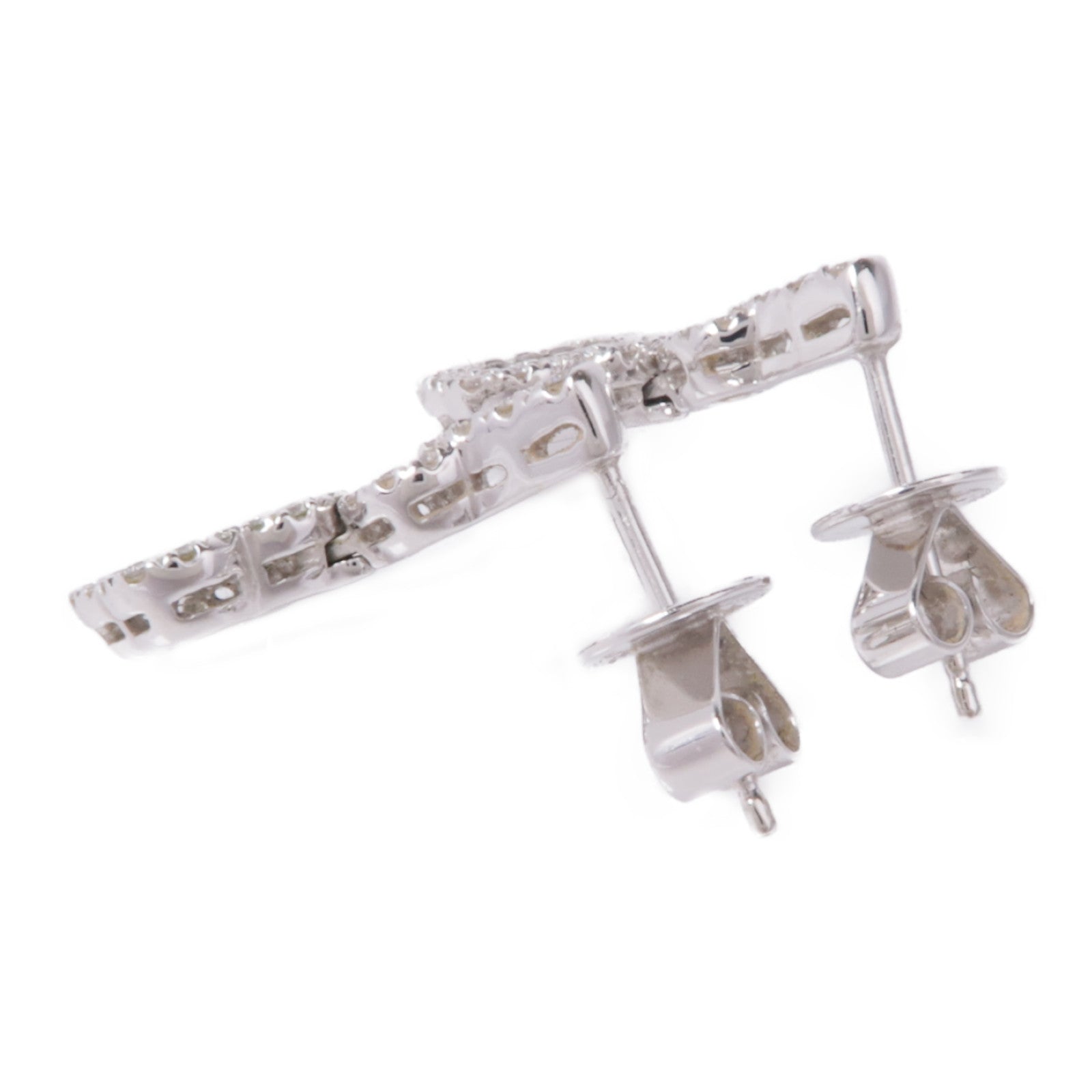 JEWELRY Diamond Earrings 18K White Gold