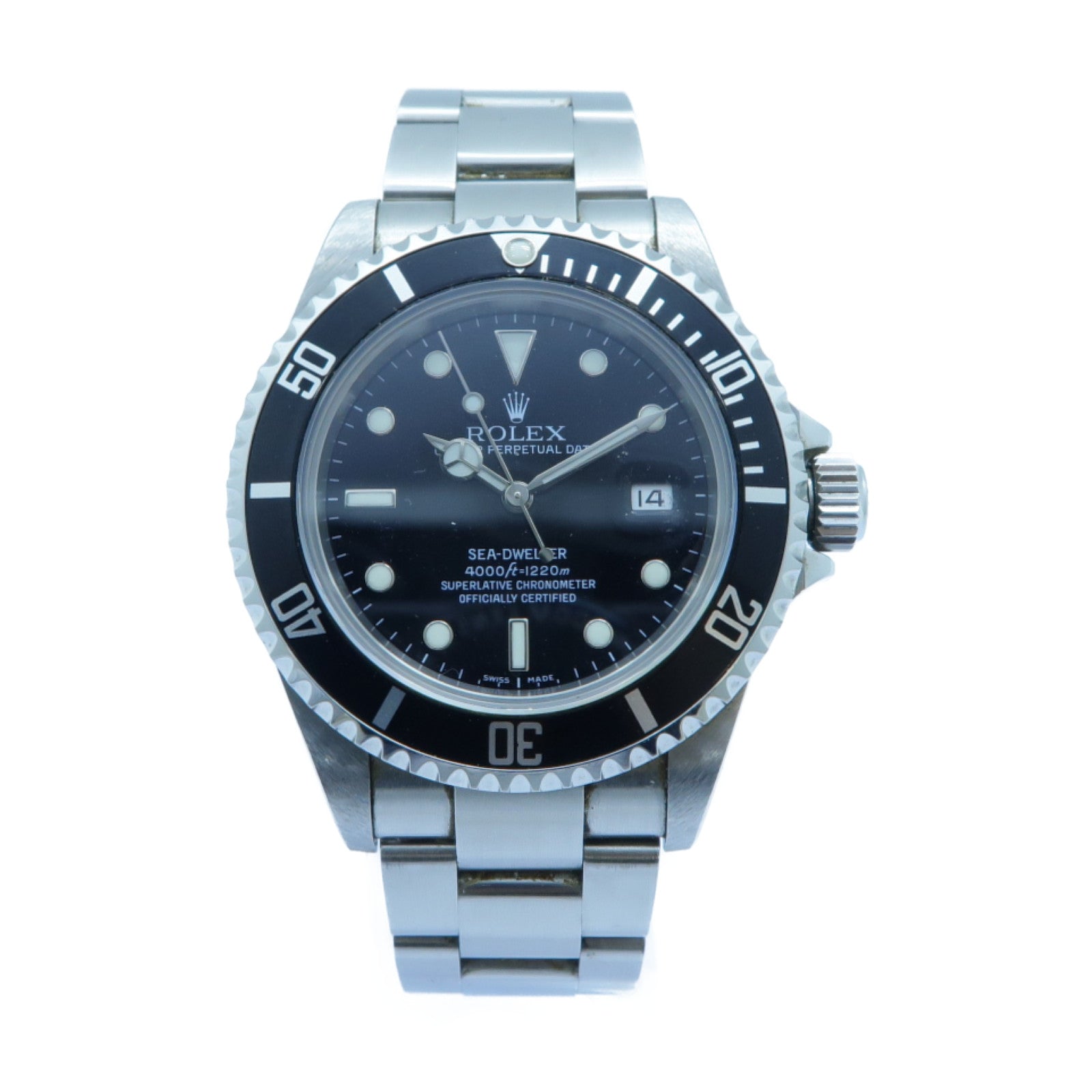 ROLEX Sea-Dweller不鏽鋼手錶自動機芯黑色