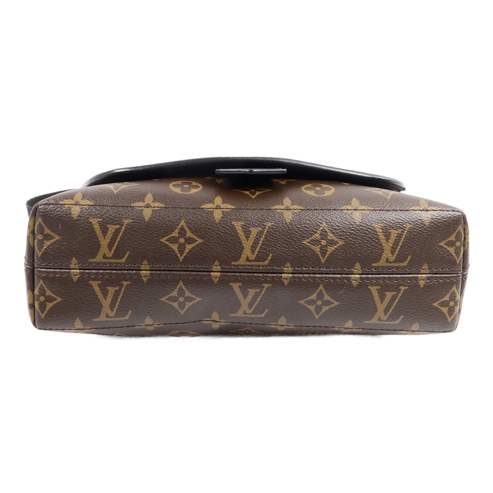 LOUIS VUITTON Monogram Macassar Magnetic Messenger Bag肩背袋棕色