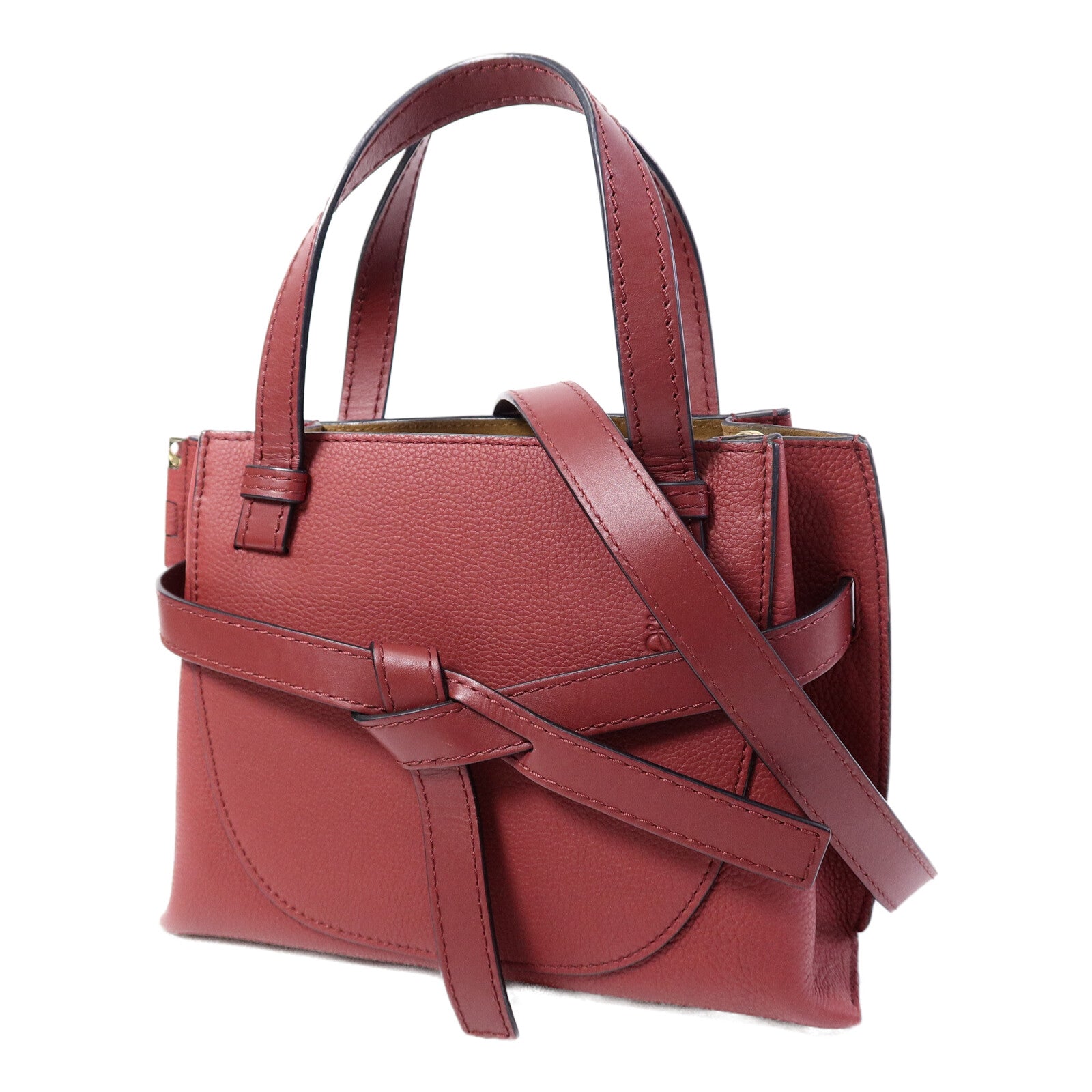 LOEWE 牛皮皮革Gate Tote Bag手挽肩背兩用袋