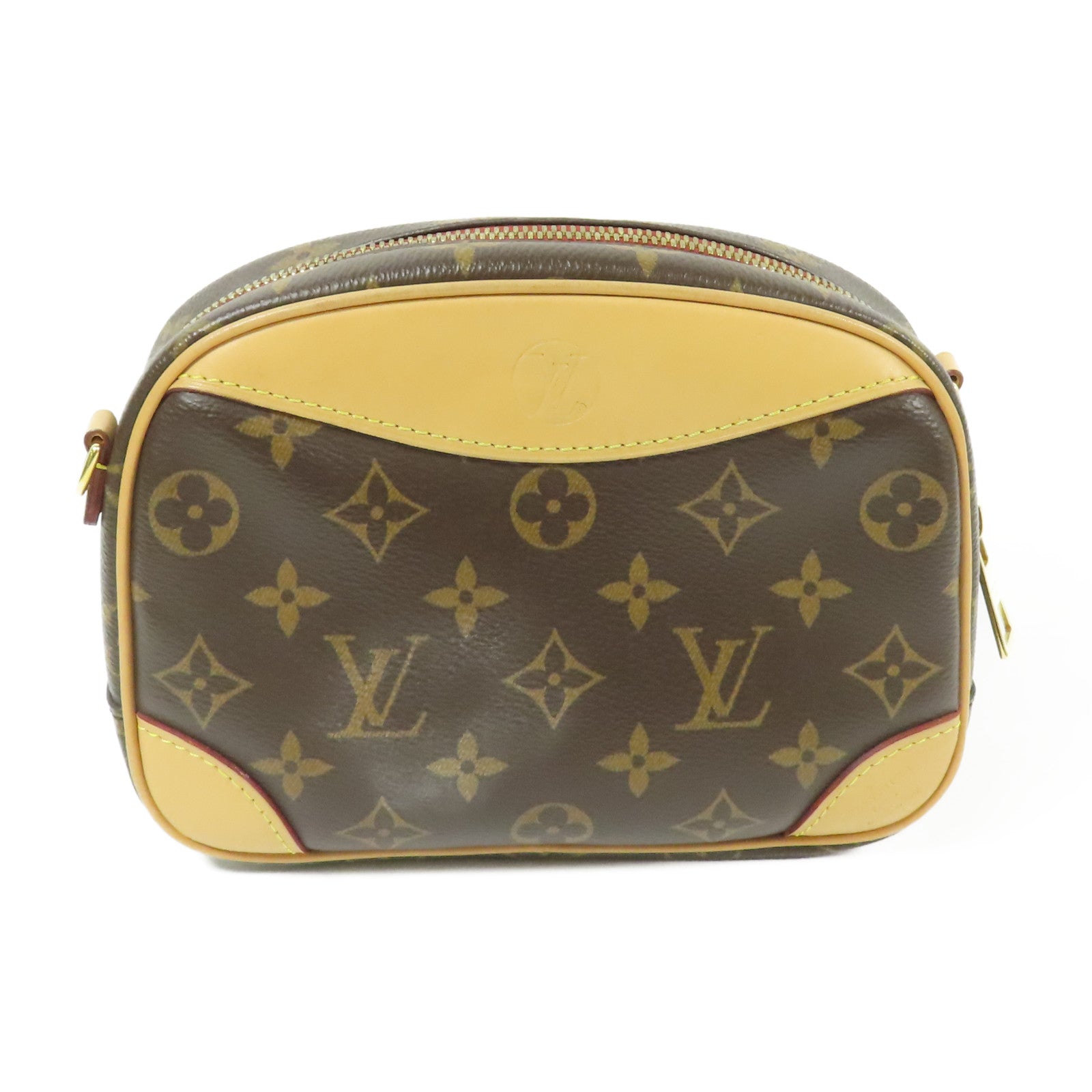 LOUIS VUITTON Monogram Deauville Mini金扣肩背袋