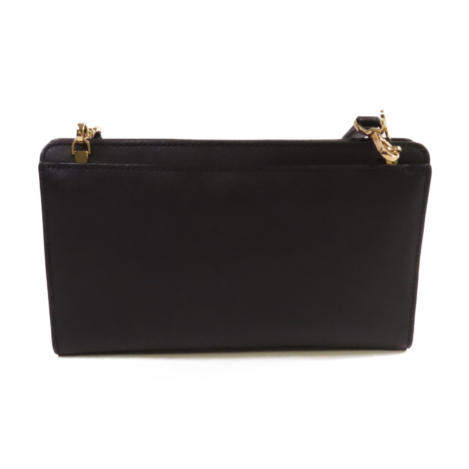 Michael Kors Saffiano皮革Shoulder Bag金扣肩背袋黑色