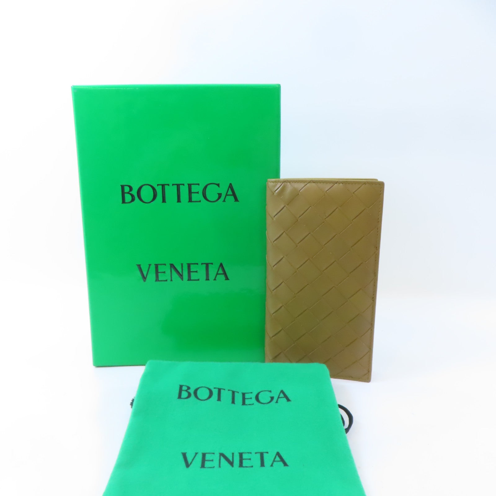 BOTTEGA VENETA 牛皮皮革Long Bifold Wallet長錢包啡色