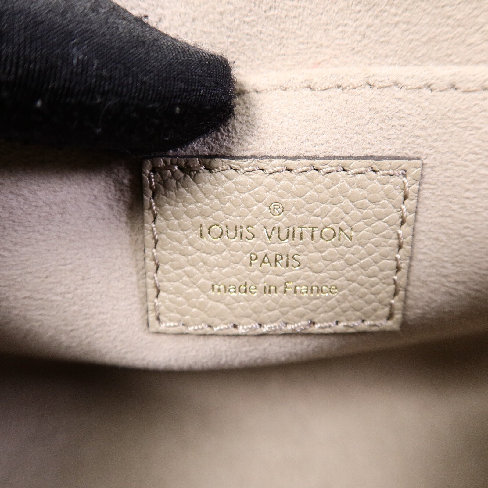 LOUIS VUITTON Monogram Empreinte Favorite金扣鏈帶肩背袋灰色