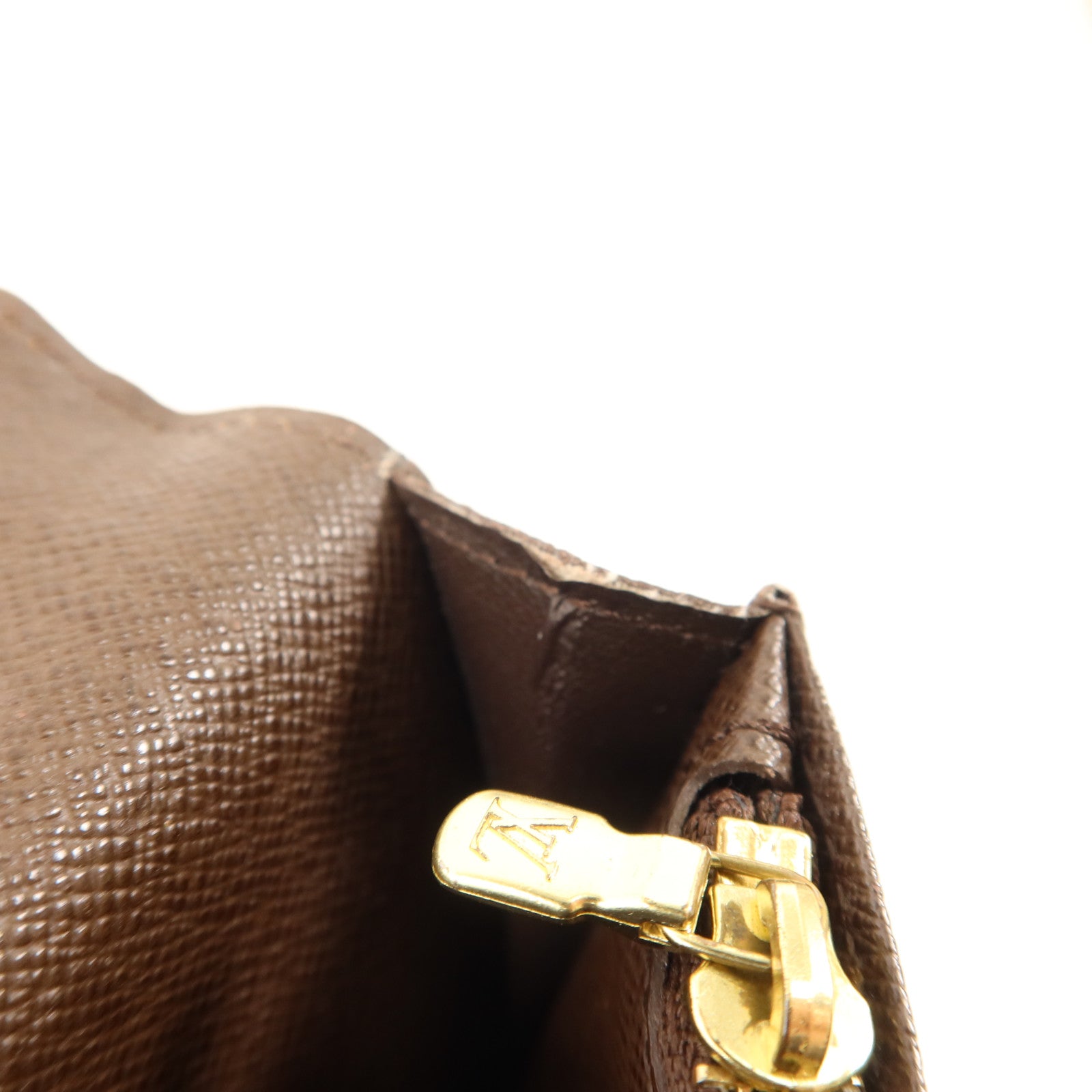 LOUIS VUITTON Damier Portefeuille Brazza金扣長錢包