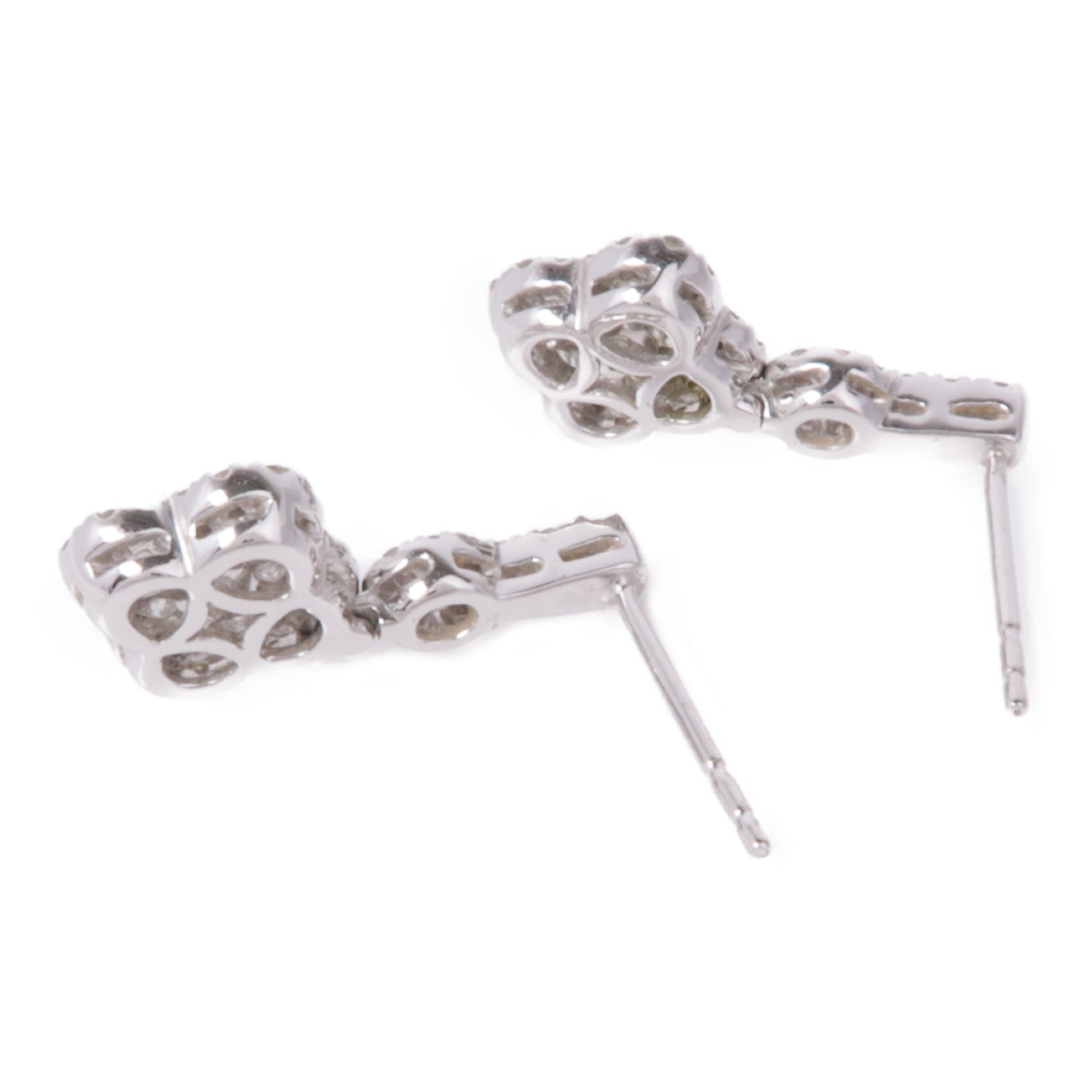 JEWELRY Diamond Earrings 18K White Gold