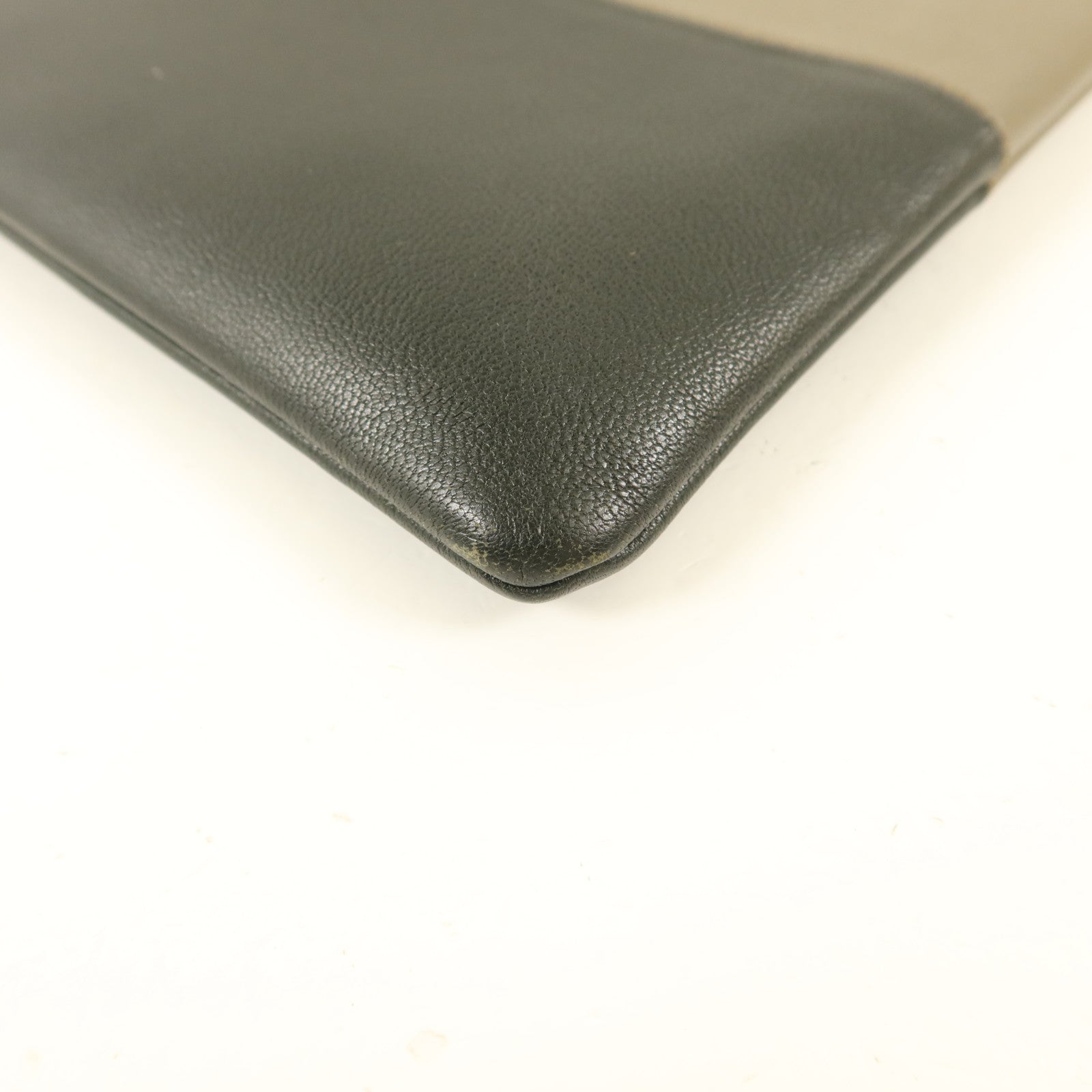 CELINE 牛皮皮革Pouch金扣小袋