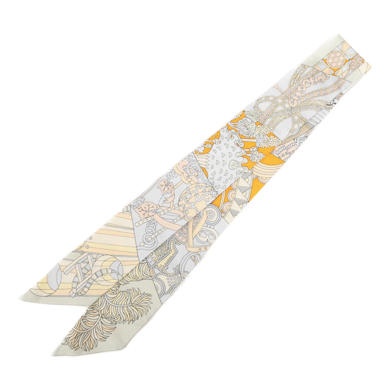 HERMES 絲質Twilly絲巾