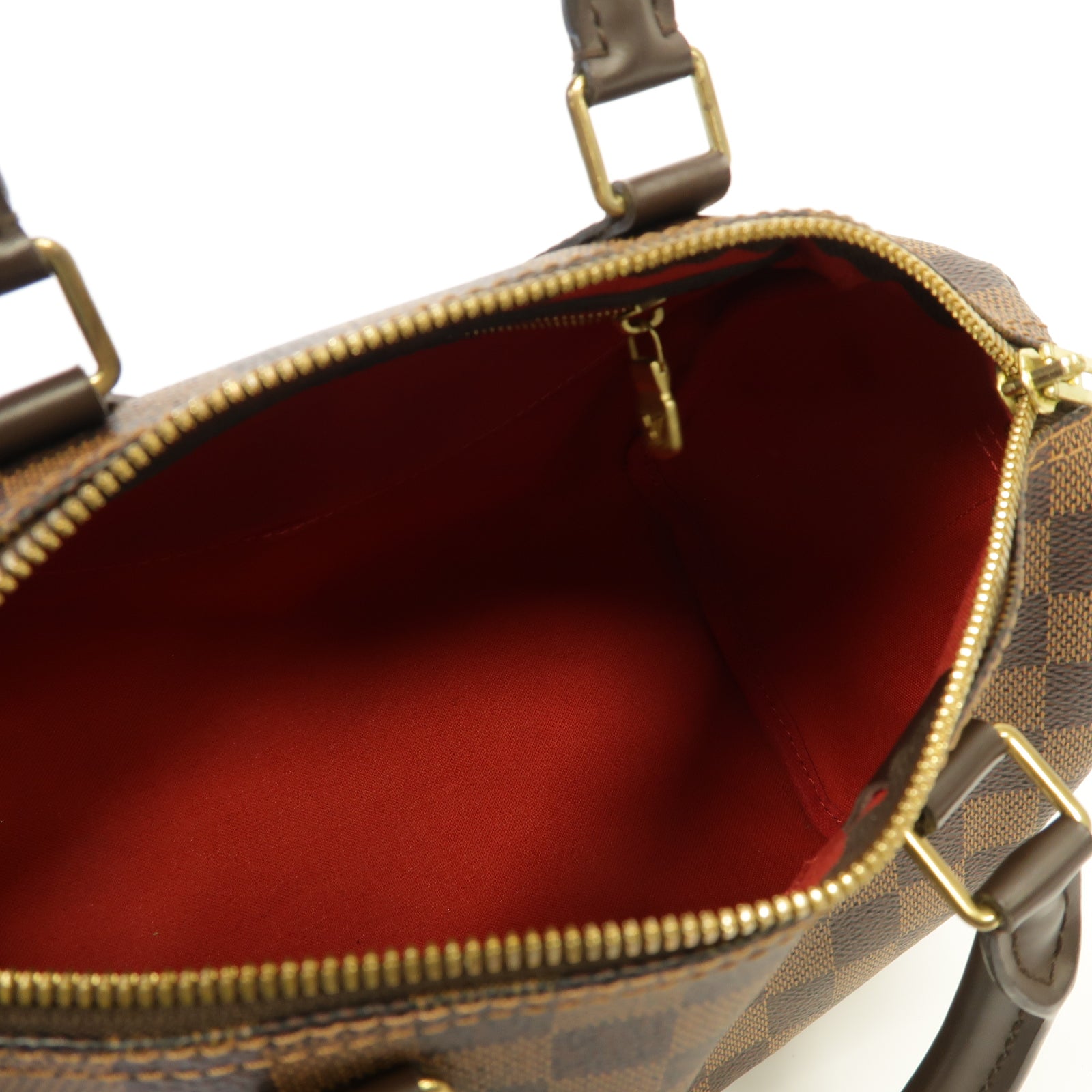 LOUIS VUITTON 【激減優惠】Damier Speedy Bandouliere 25金扣手挽肩背兩用袋啡色
