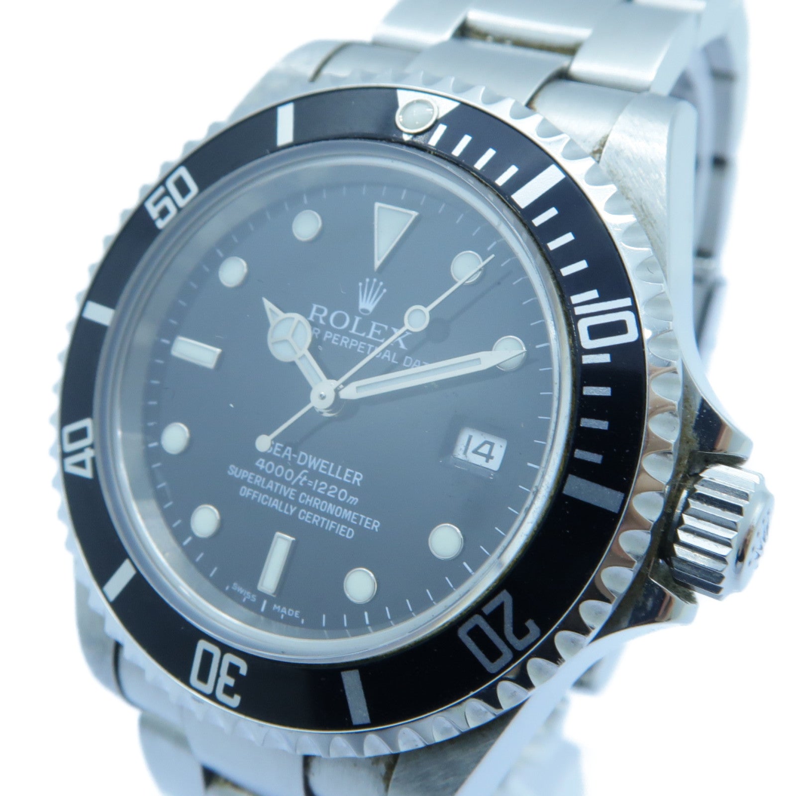 ROLEX Sea-Dweller不鏽鋼手錶自動機芯黑色