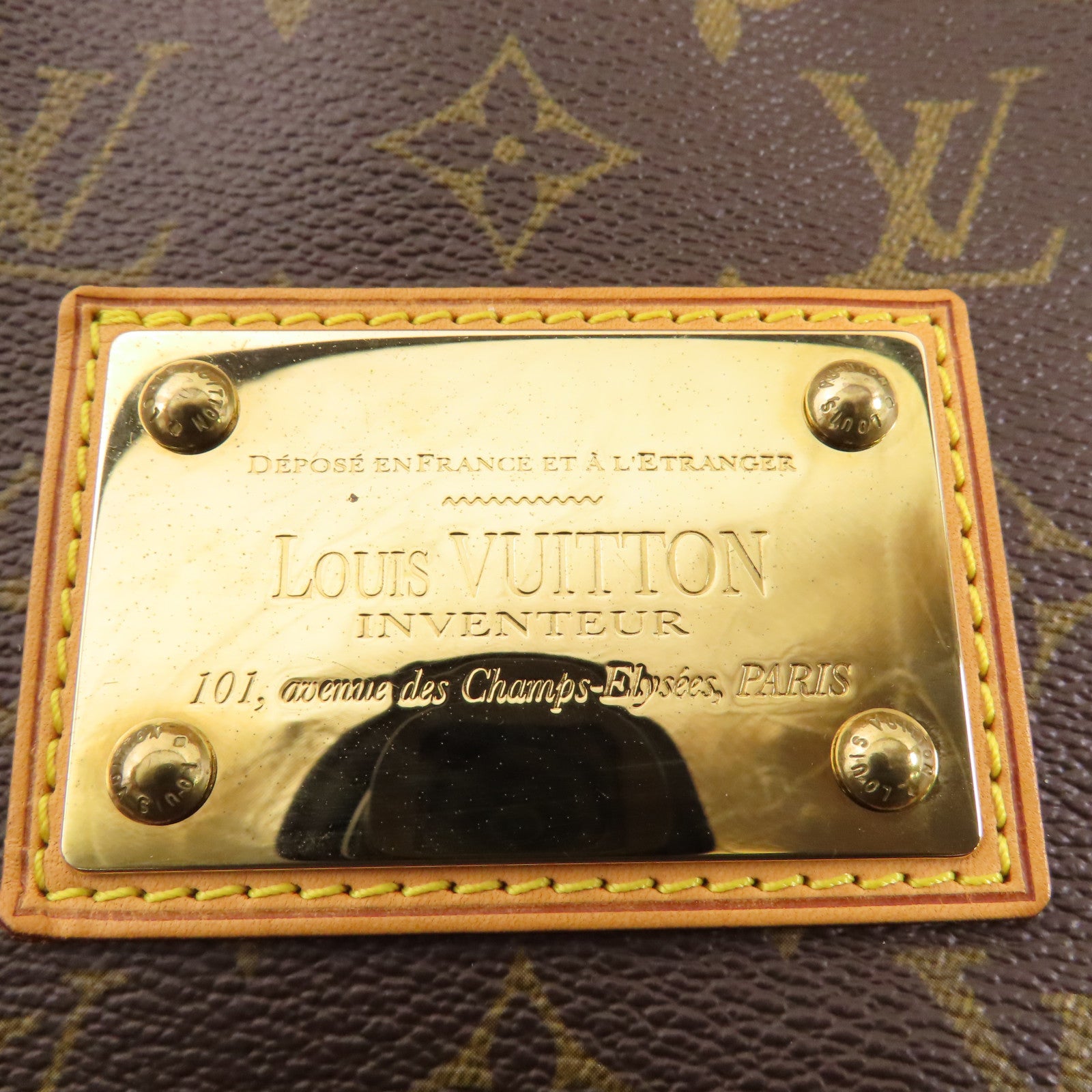 LOUIS VUITTON Monogram Galliera GM金扣肩背袋