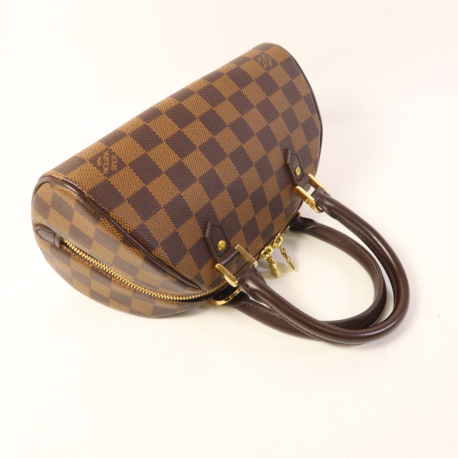 LOUIS VUITTON Damier Rivera Mini金扣手挽袋