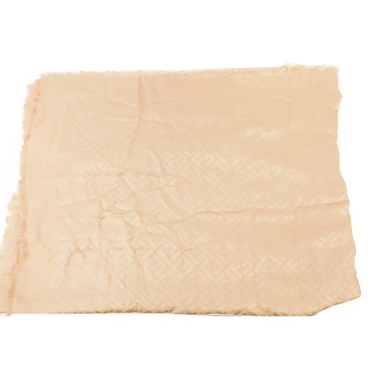 FENDI Scarf FXT069-AJW7 Silk/Wool Pink