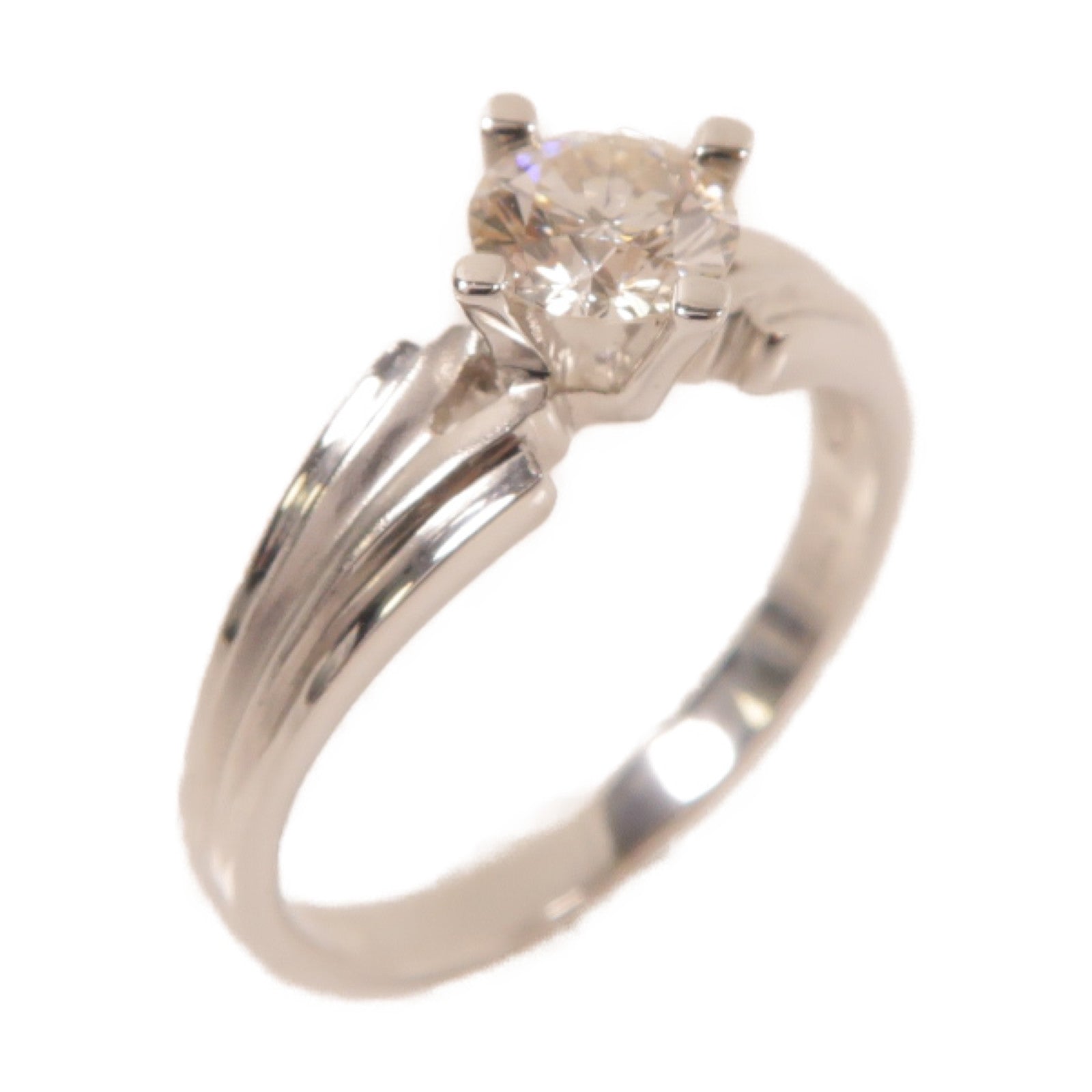 JEWELRY **【激減優惠】18K白金Diamond Ring鑽石戒指US#6.5銀色