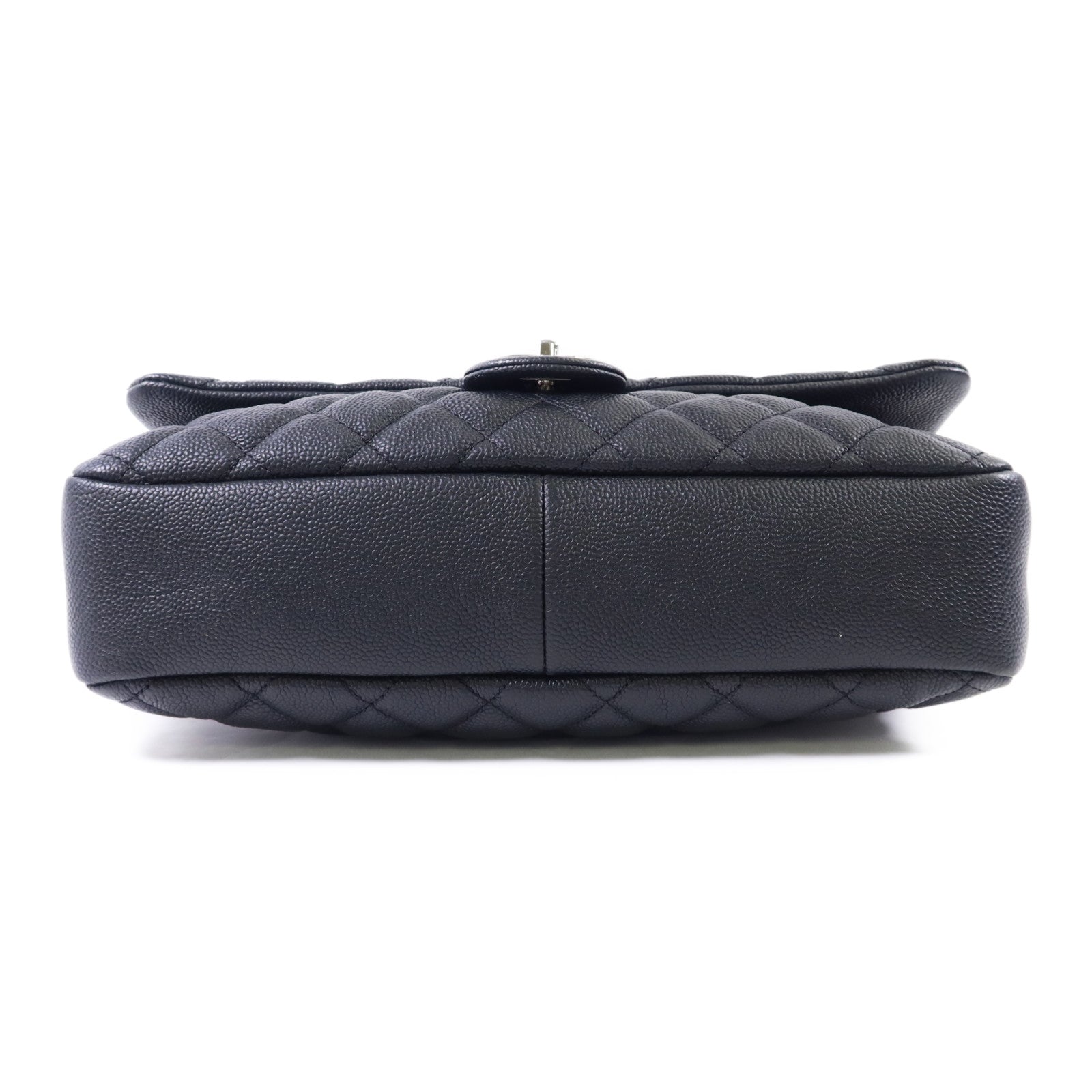 CHANEL 牛皮皮革Chain Shoulder Bag銀扣鏈帶肩背袋