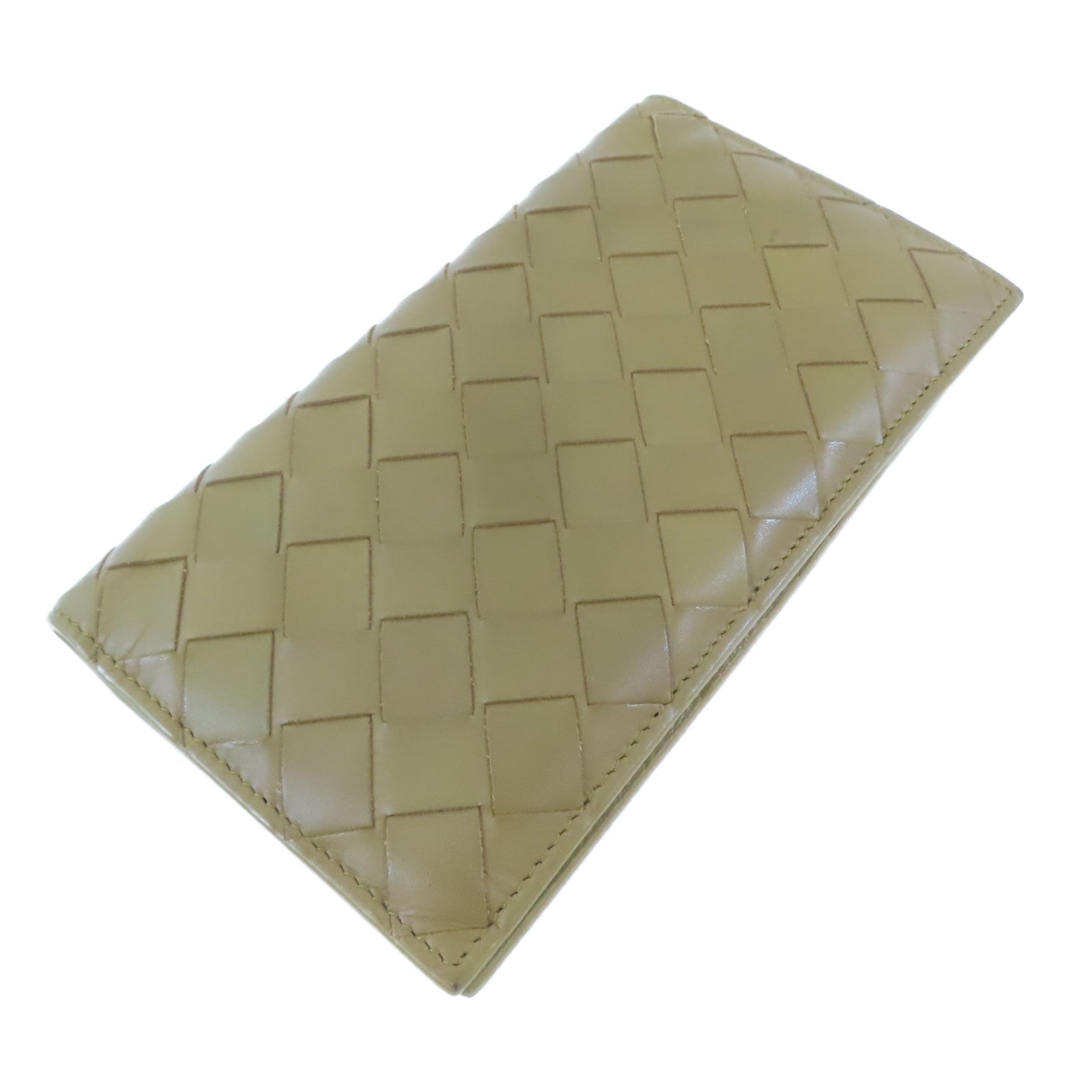 BOTTEGA VENETA 牛皮皮革Long Bifold Wallet長錢包啡色