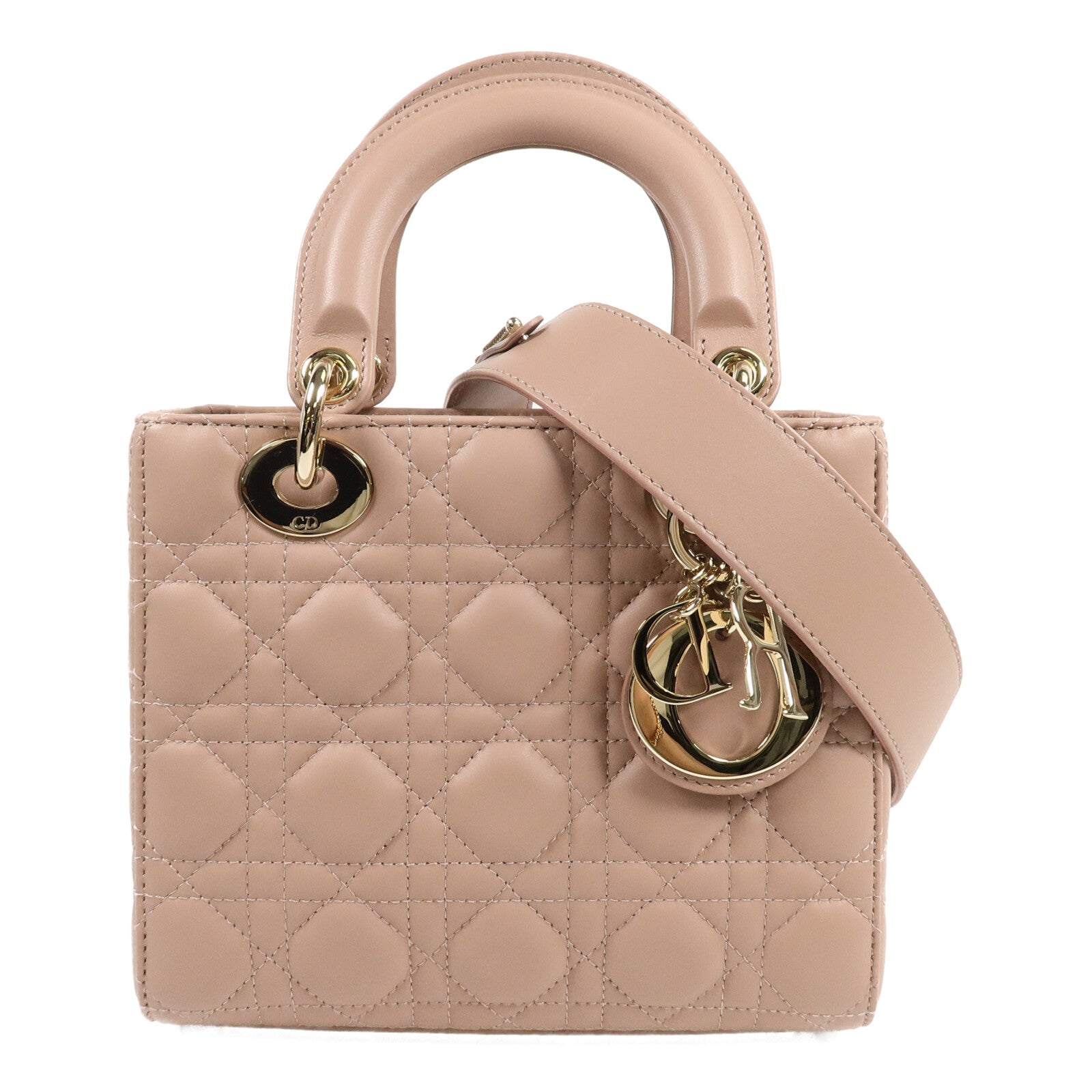 Dior 羊皮皮革Small Lady Dior My ABC Dior手挽肩背兩用袋