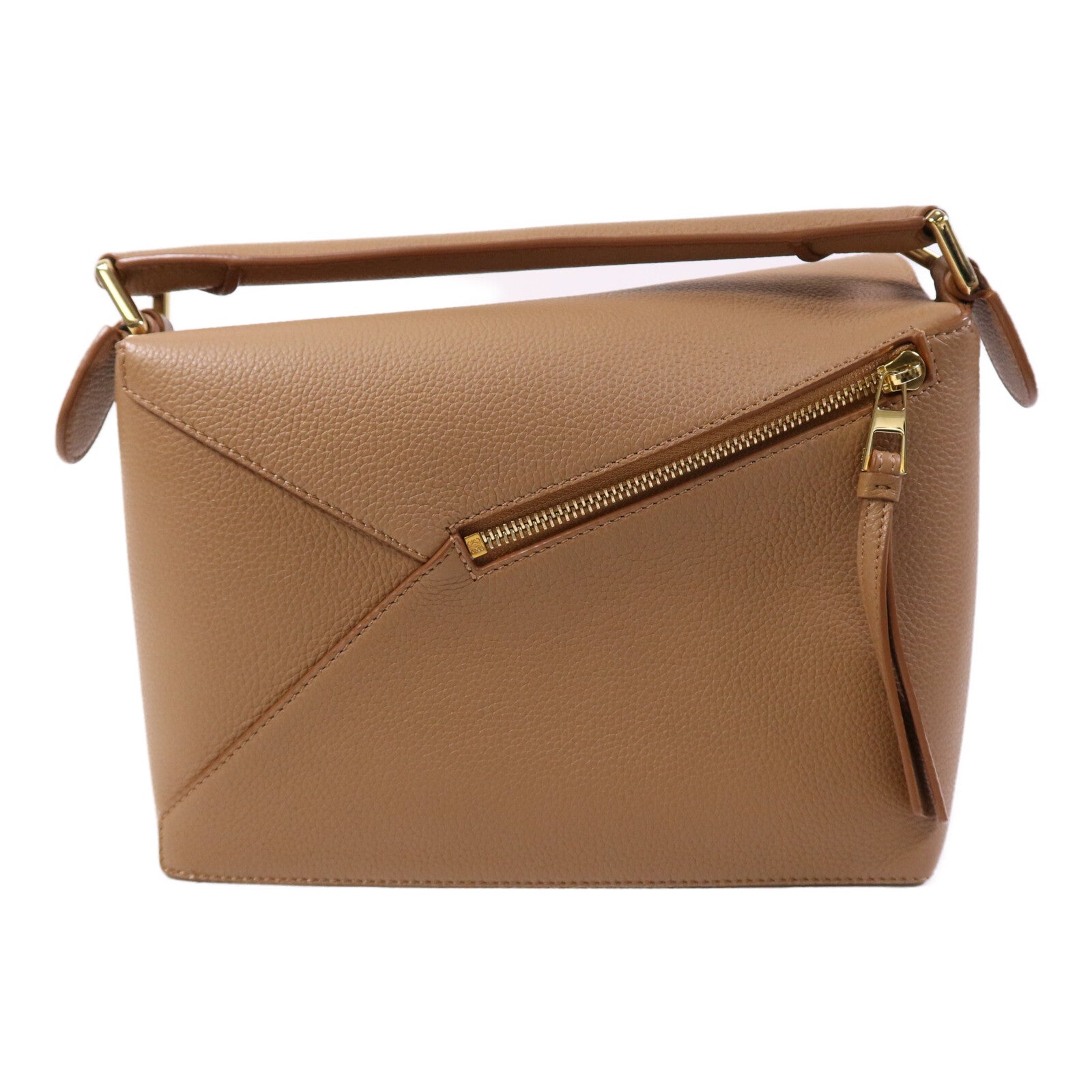 LOEWE 牛皮皮革Small Puzzle Edge金扣手挽肩背兩用袋