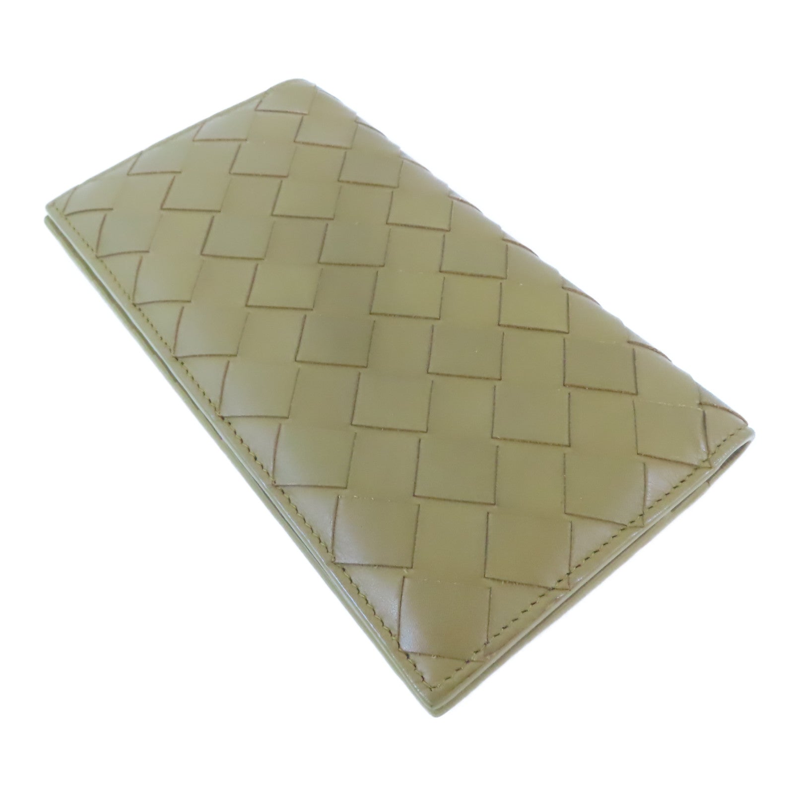 BOTTEGA VENETA 牛皮皮革Long Bifold Wallet長錢包啡色