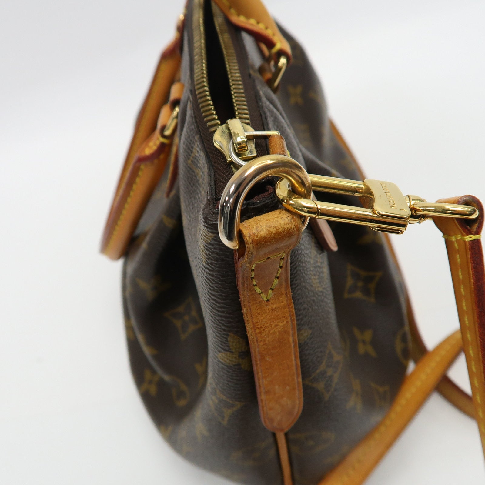 LOUIS VUITTON Monogram Turenne PM金扣手挽肩背兩用袋啡色