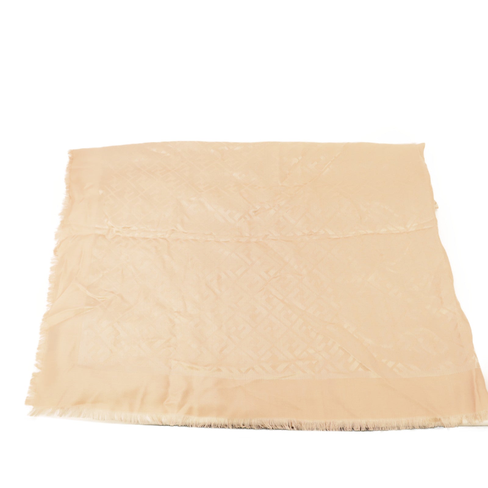 FENDI Scarf FXT069-AJW7 Silk/Wool Pink