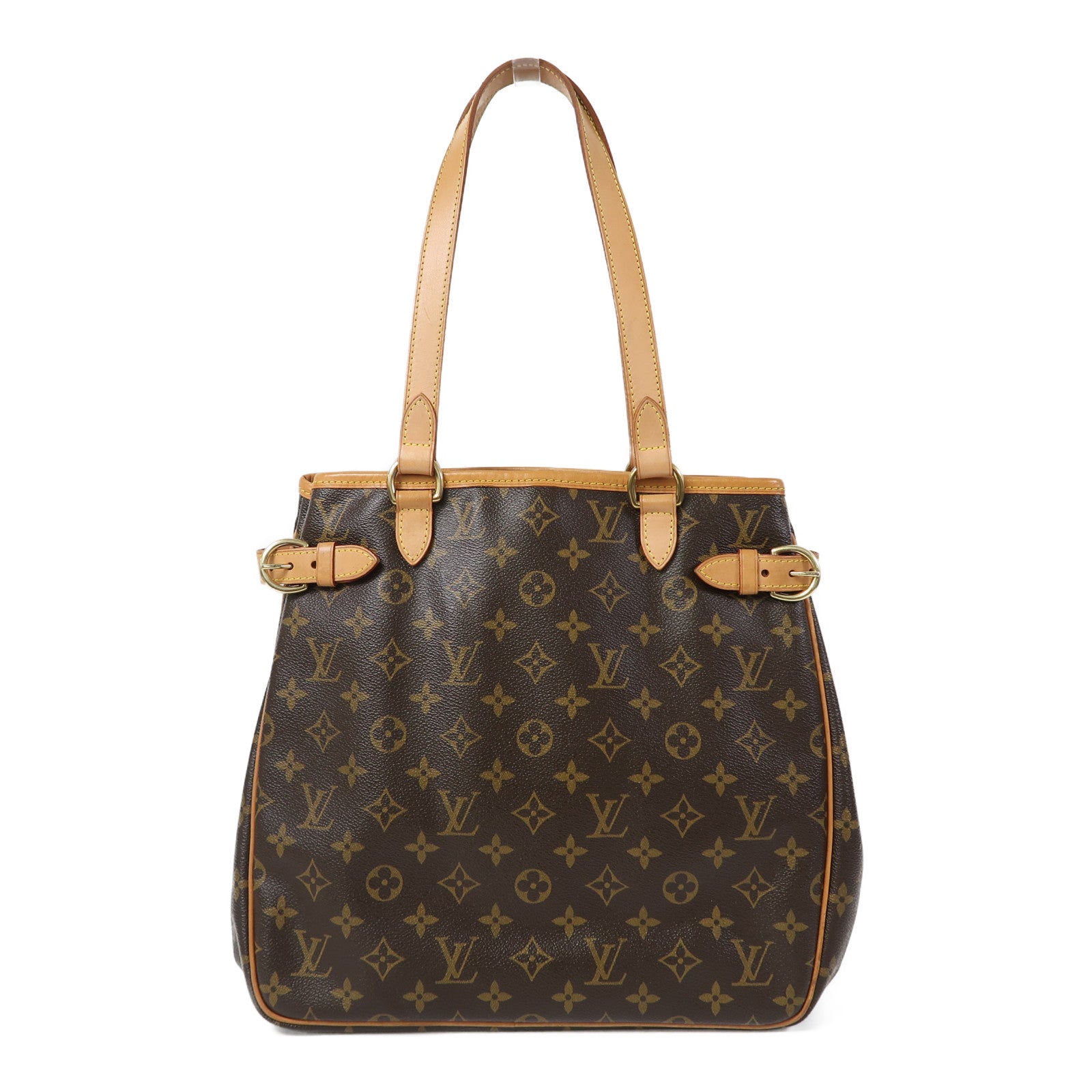 LOUIS VUITTON Monogram Batignolles Vertical金扣肩背袋啡色