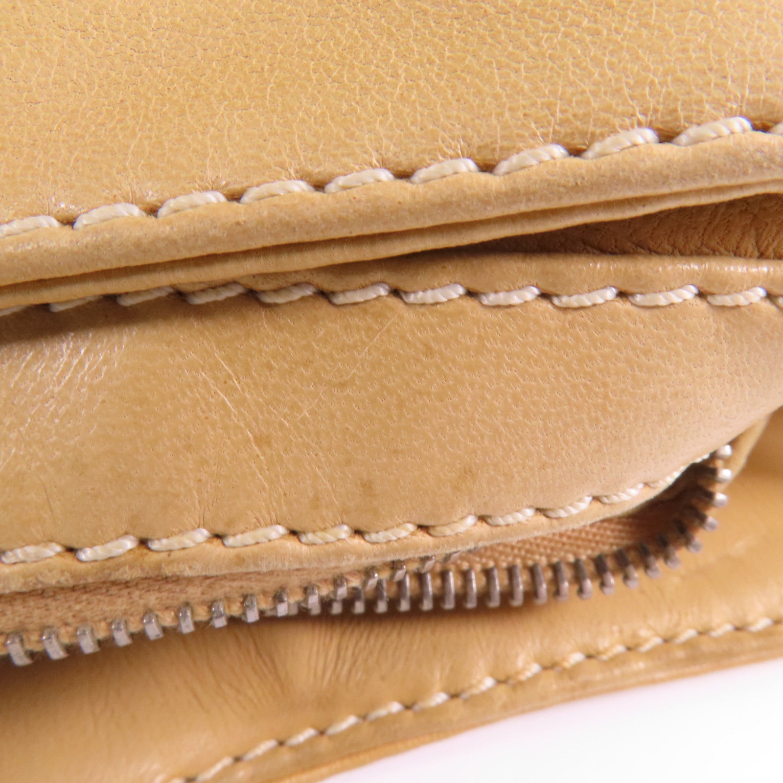 CHANEL 羊皮皮革Vintage Shoulder Bag銀扣肩背袋