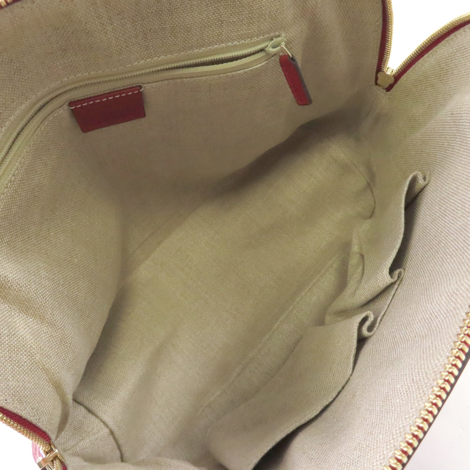 GUCCI 【激減優惠】牛皮皮革Micro Guccissima 2Way Shoulder Bag金扣手挽肩背兩用袋紅色