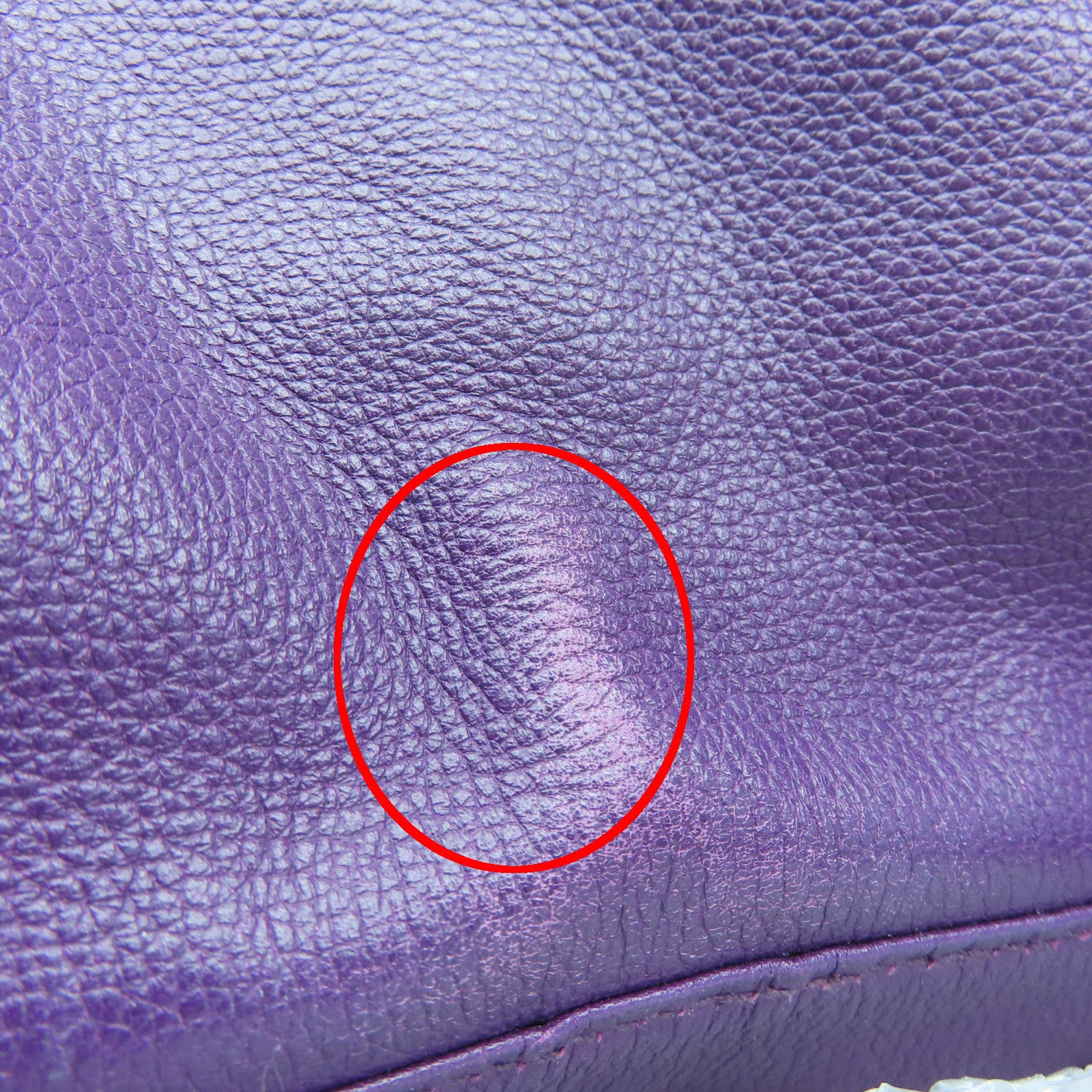 HERMES Evercolor Leather Lindy 30 Silver Buckle Handle Shoulder Backpack Alligator Purple