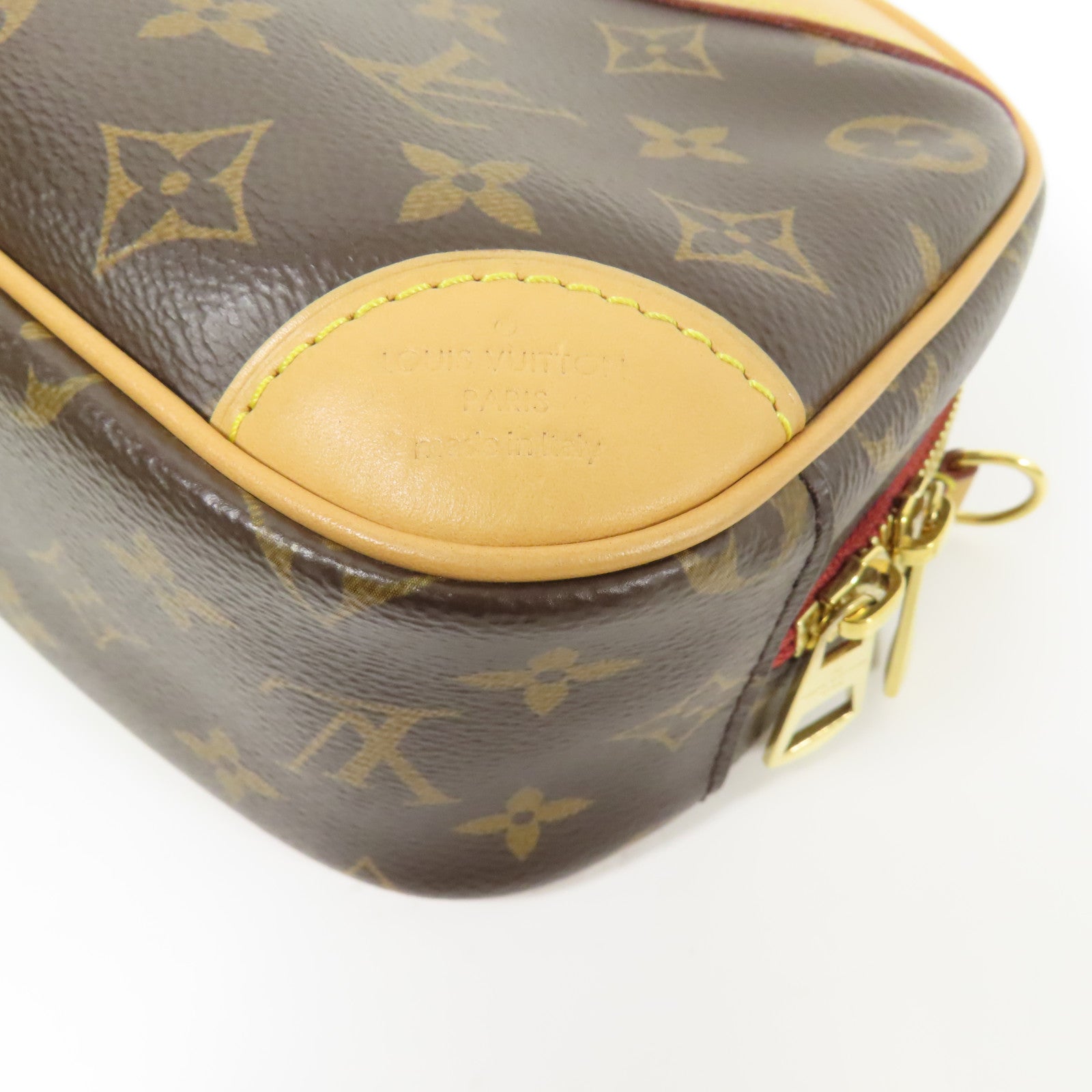 LOUIS VUITTON Monogram Deauville Mini金扣肩背袋