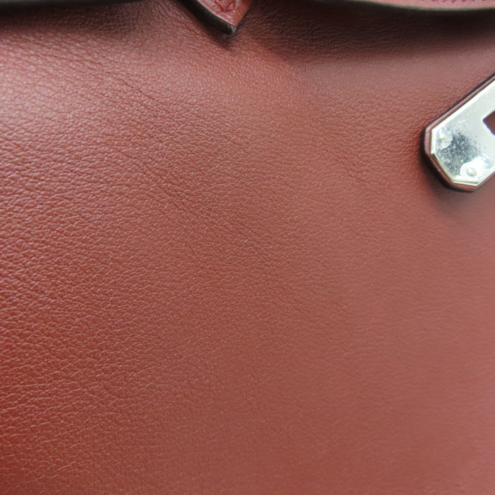 HERMES [Sharp Discount] Swift Leather Birkin 30 Silver Buckle Hand Bag Rough H/Brown