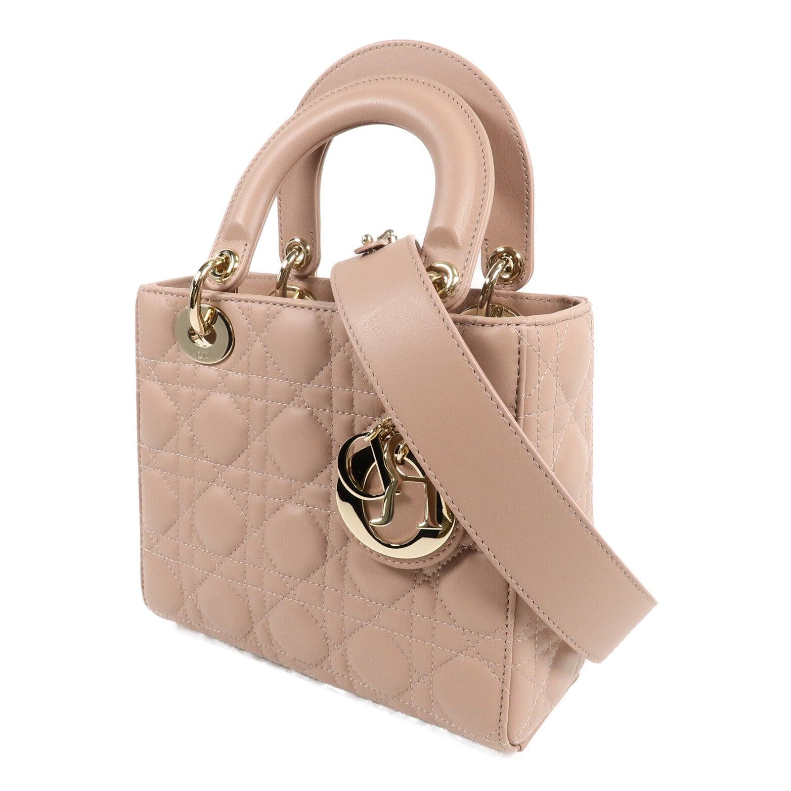 Dior 羊皮皮革Small Lady Dior My ABC Dior手挽肩背兩用袋