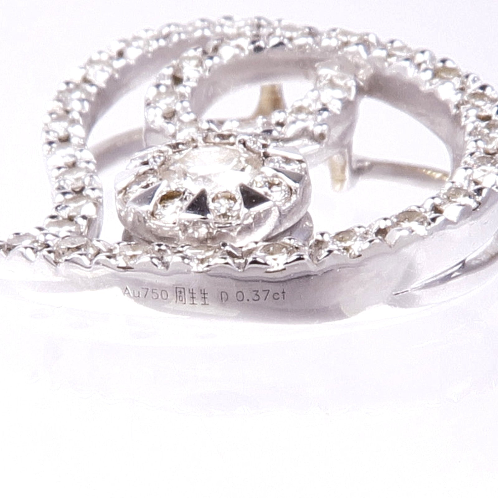 JEWELRY 18K白金Diamond Pendant Top鑽石吊墜