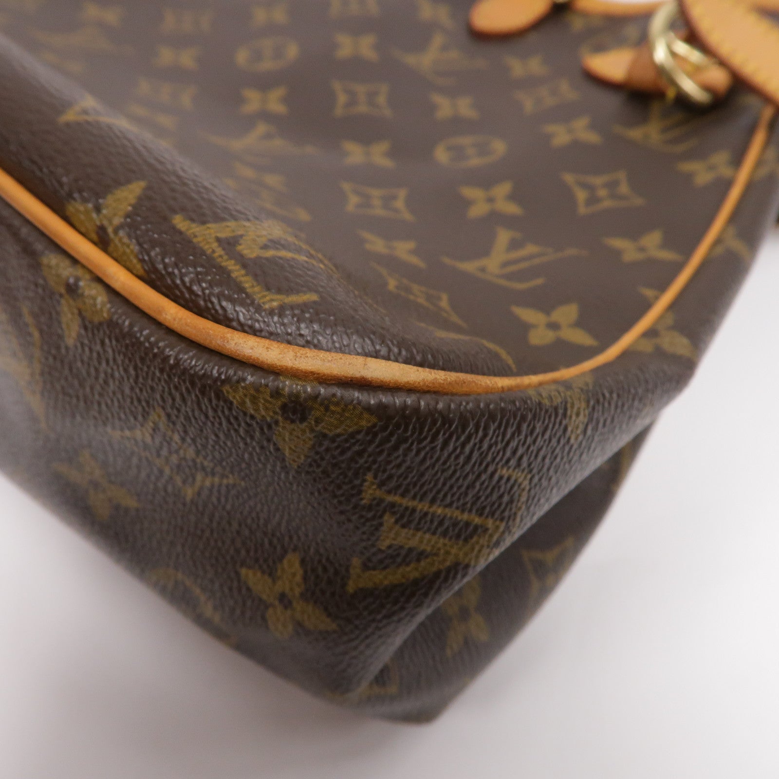 LOUIS VUITTON Monogram Batignolles Horizontal金扣肩背袋啡色